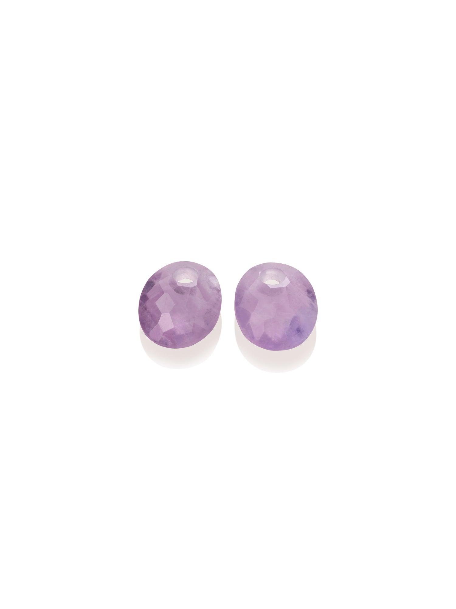 Oorbel Edelstenen Small Oval Amethyst