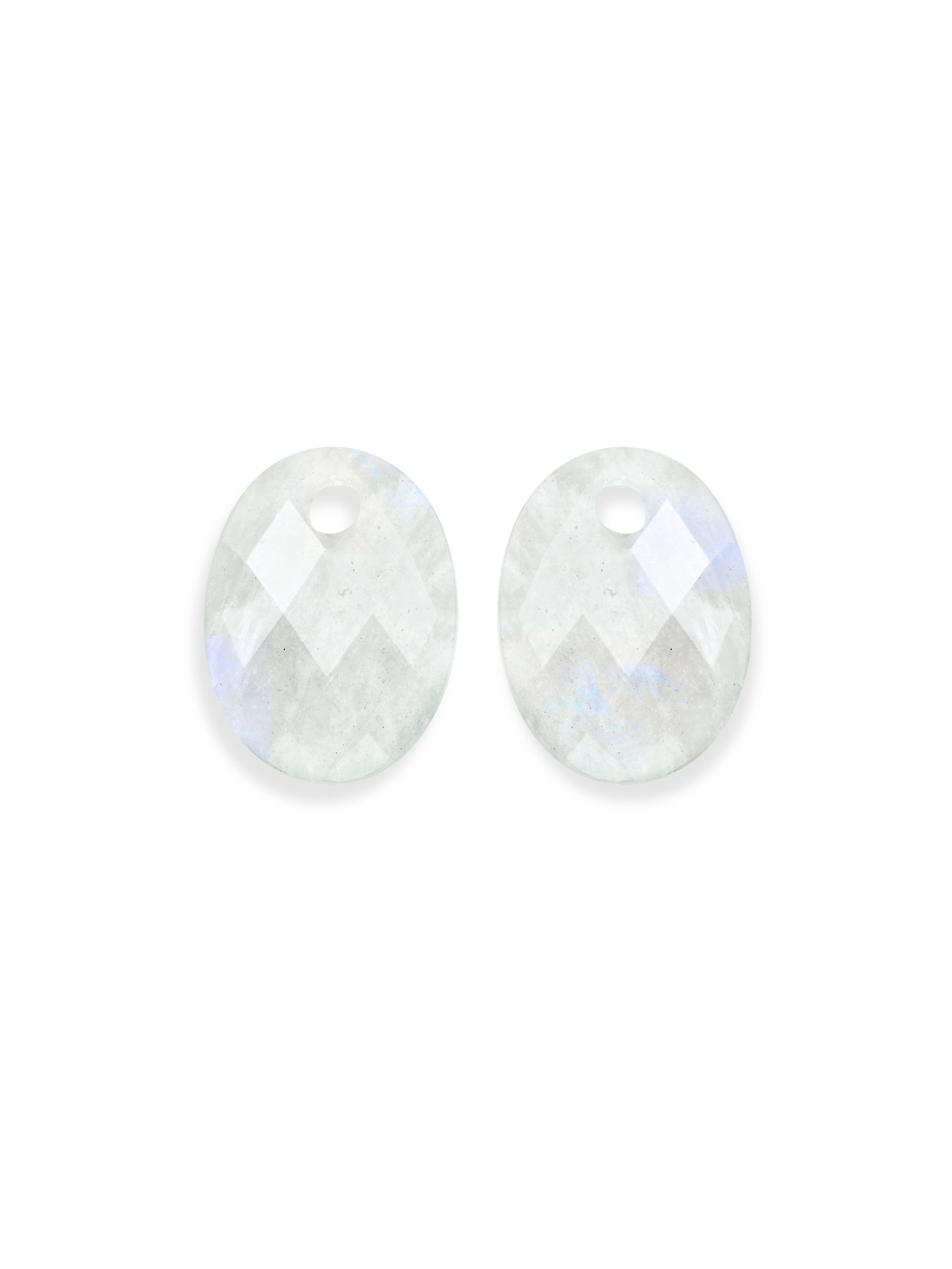 Oorbel Edelstenen Medium Oval Moonstone