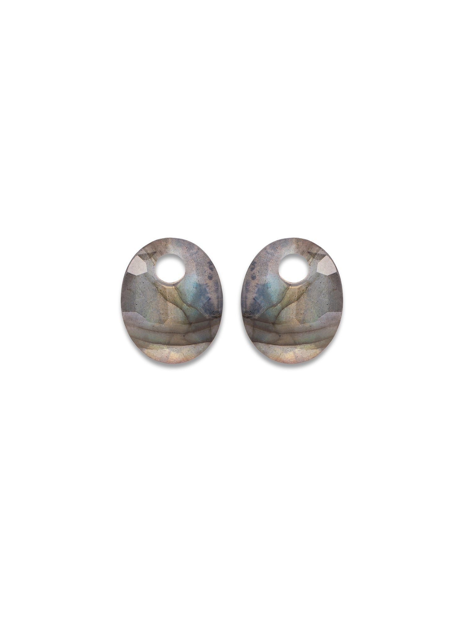Oorbel Edelstenen Small Oval Labradorite