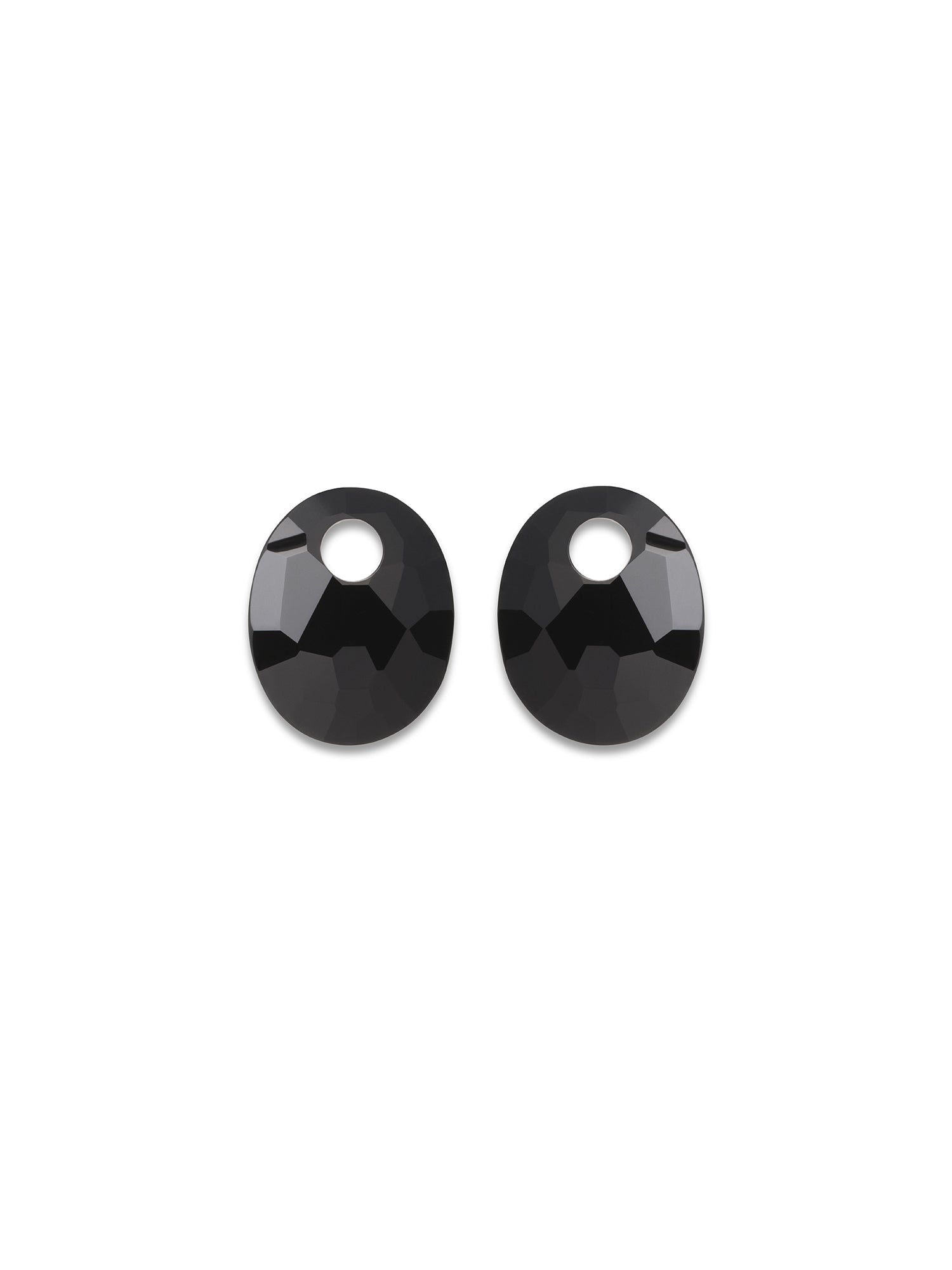 Oorbel Edelstenen Small Oval Onyx