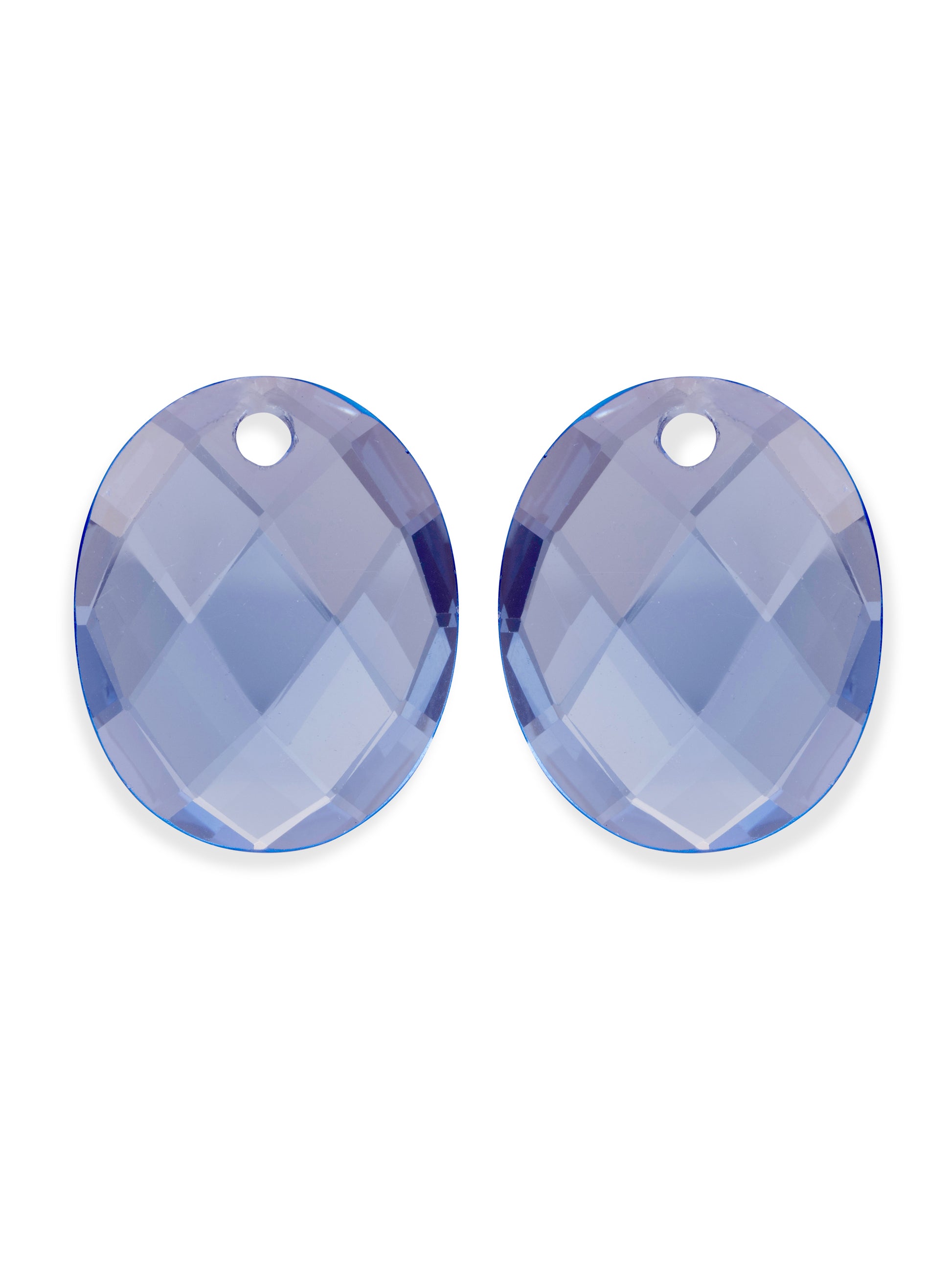 Oorbel Edelstenen Large Oval Aquamarine