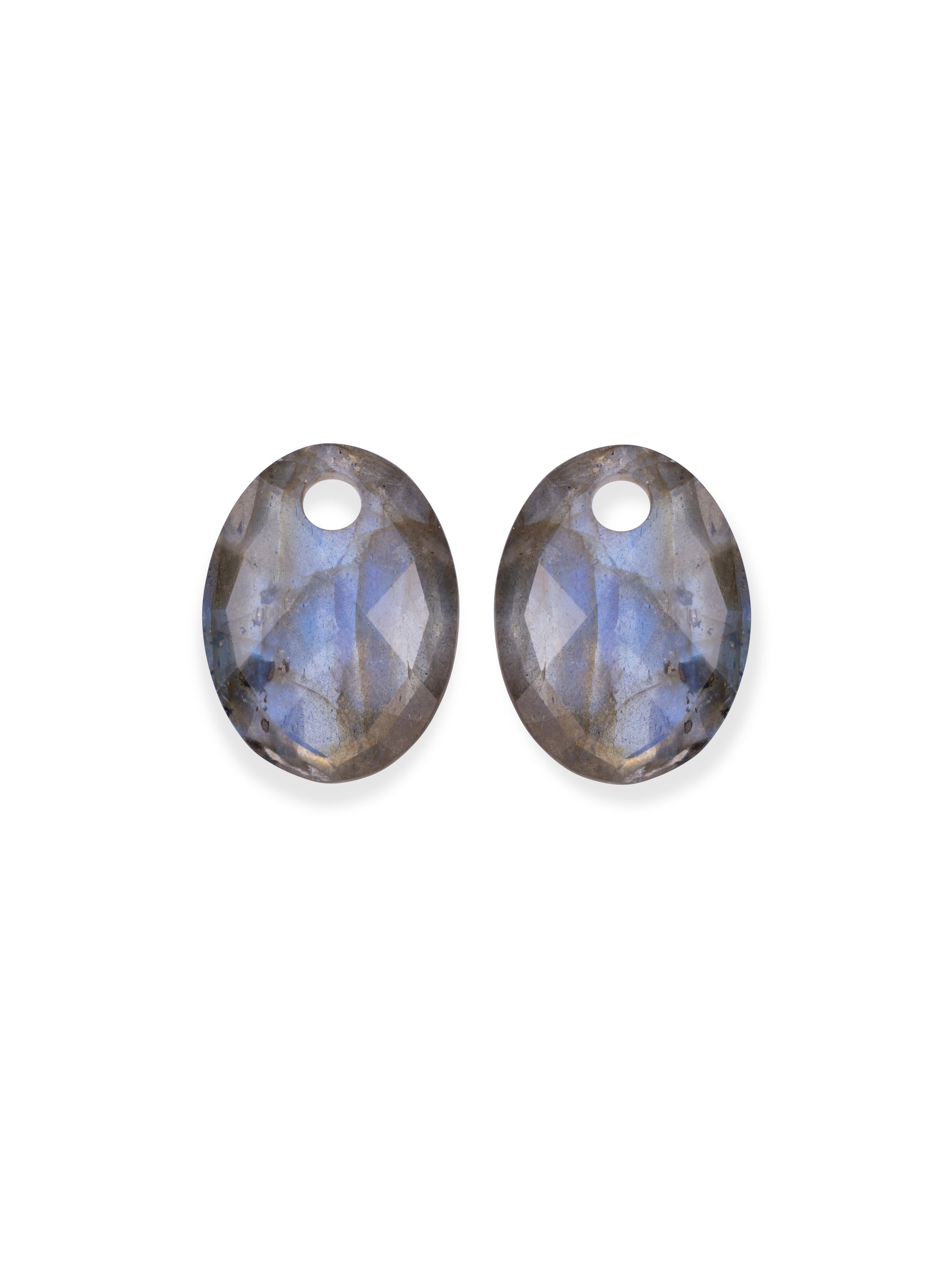 Oorbel Edelstenen Medium Oval Labradorite