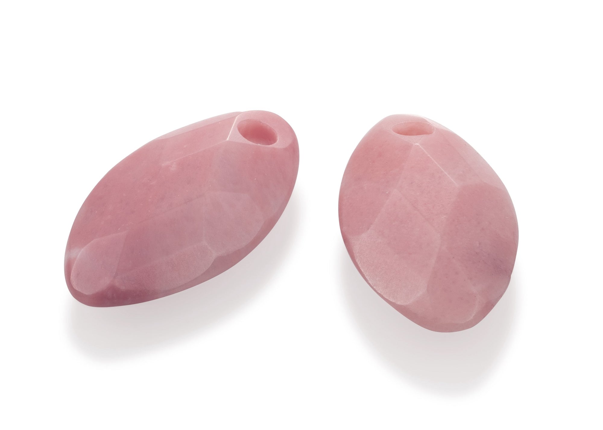 Pink Rhodonite Leaf oorbel edelstenen