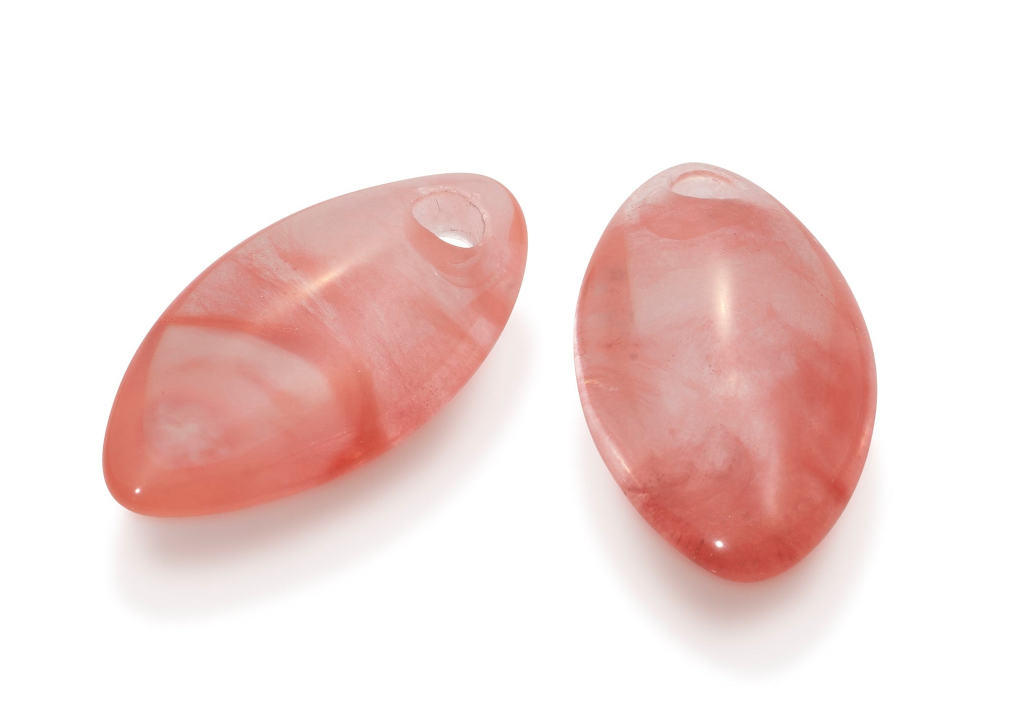 Cherry Quartz - Leaf medium edelstenen