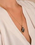 Labradorite Trillion Cut ketting edelsteen