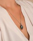 Labradorite Trillion Cut ketting edelsteen