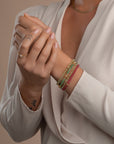 armband goud verguld met edelstenen