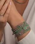 Armbandenset met groene aventurijn edelstenen van Sparkling