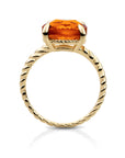 Twist Ring Citrine Quartz - 9 karaat