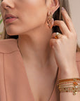 Twist Ring Citrine Quartz - 9 karaat