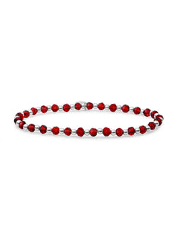 Interstellar Armband Ruby Quartz - Rhodium Plated