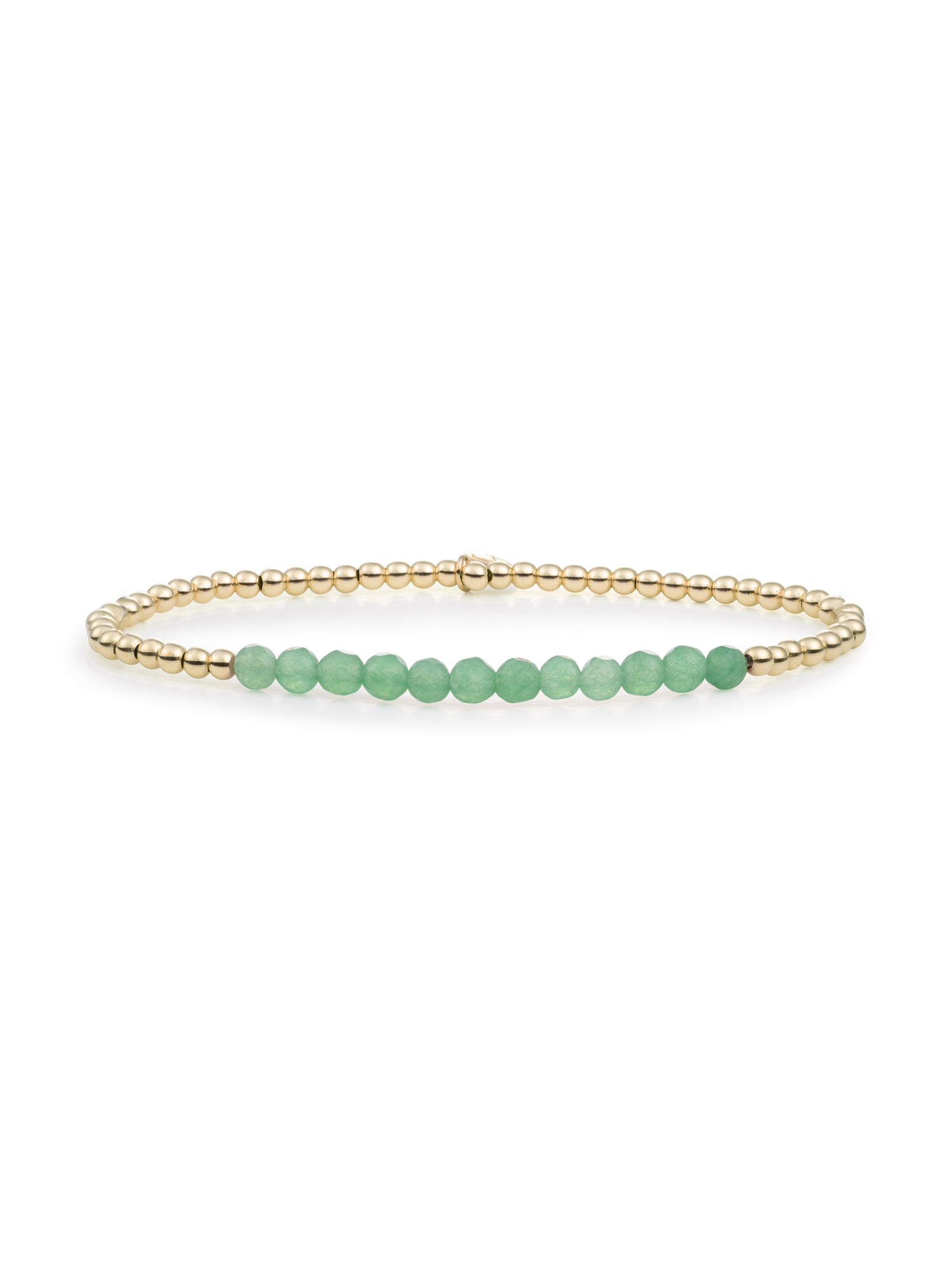 Universe Armband Green Aventurine - Gold Plated