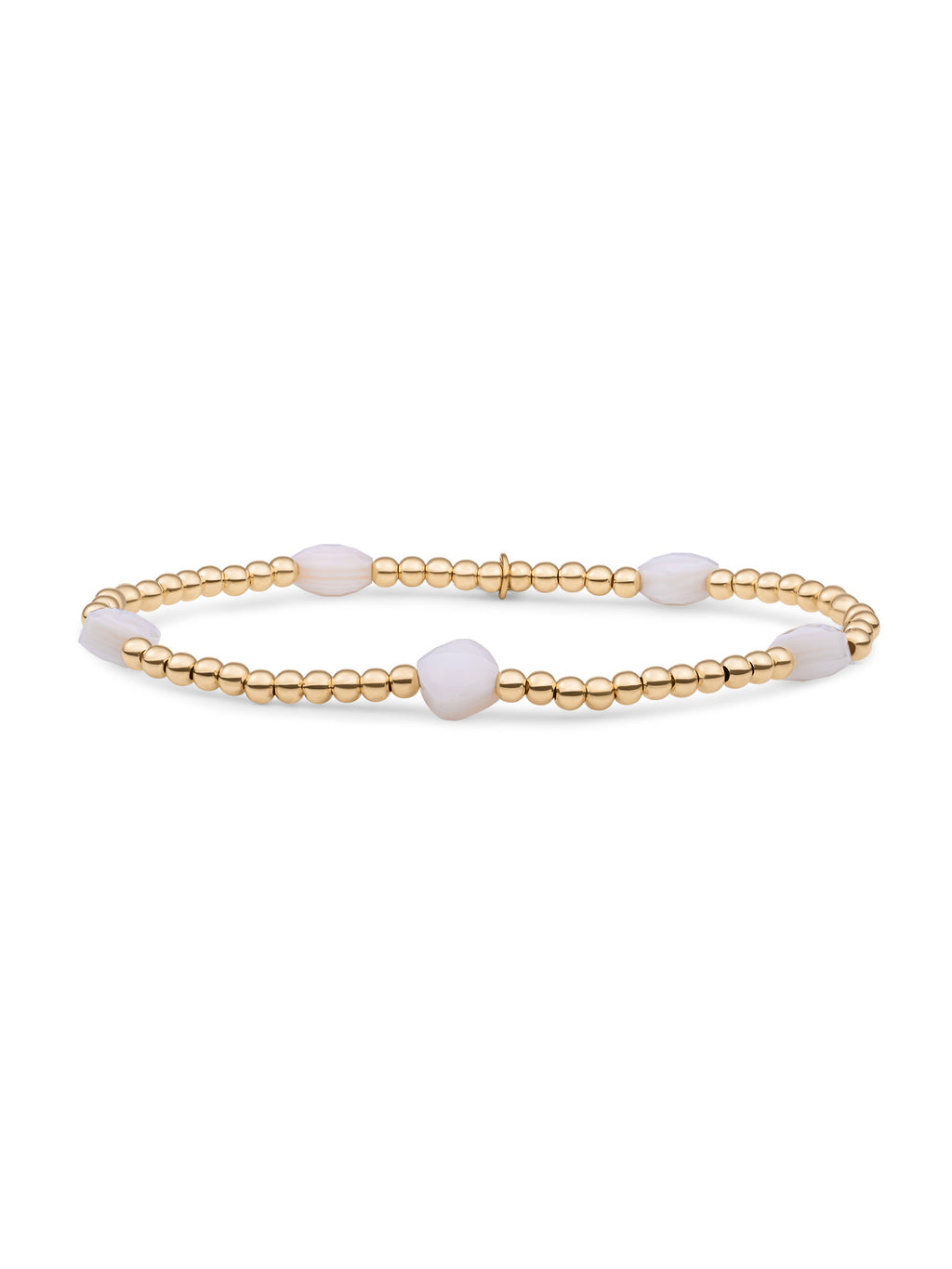 Cushion Cut Armband Pearl - 0.00 / 0.00 / Rhodium Plated