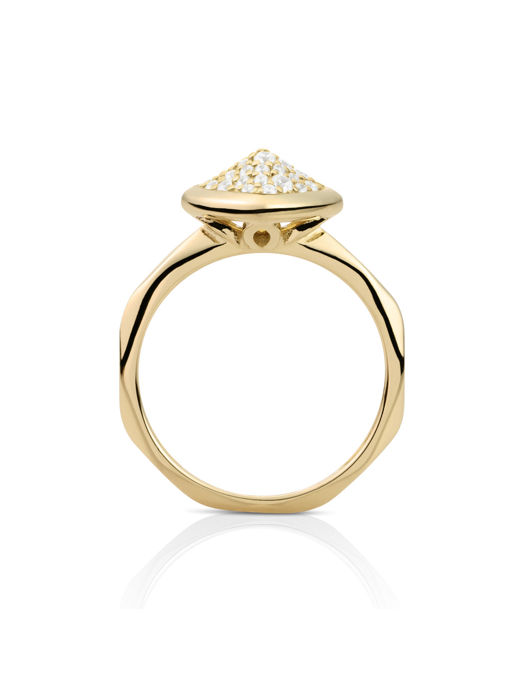 Edge Ring Zirconia 9K Goud