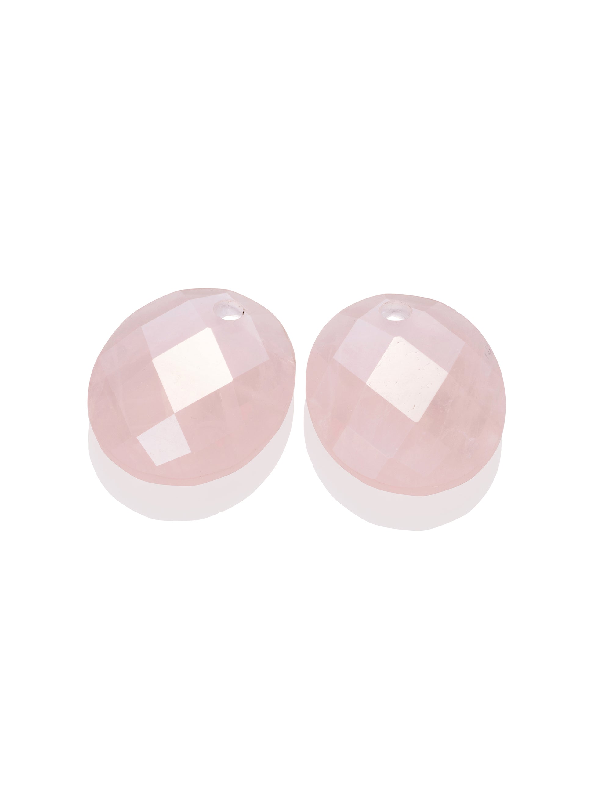 Oorbel Edelstenen Large Oval Rose Quartz - Oorbel Edelstenen Large Oval Rose Quartz