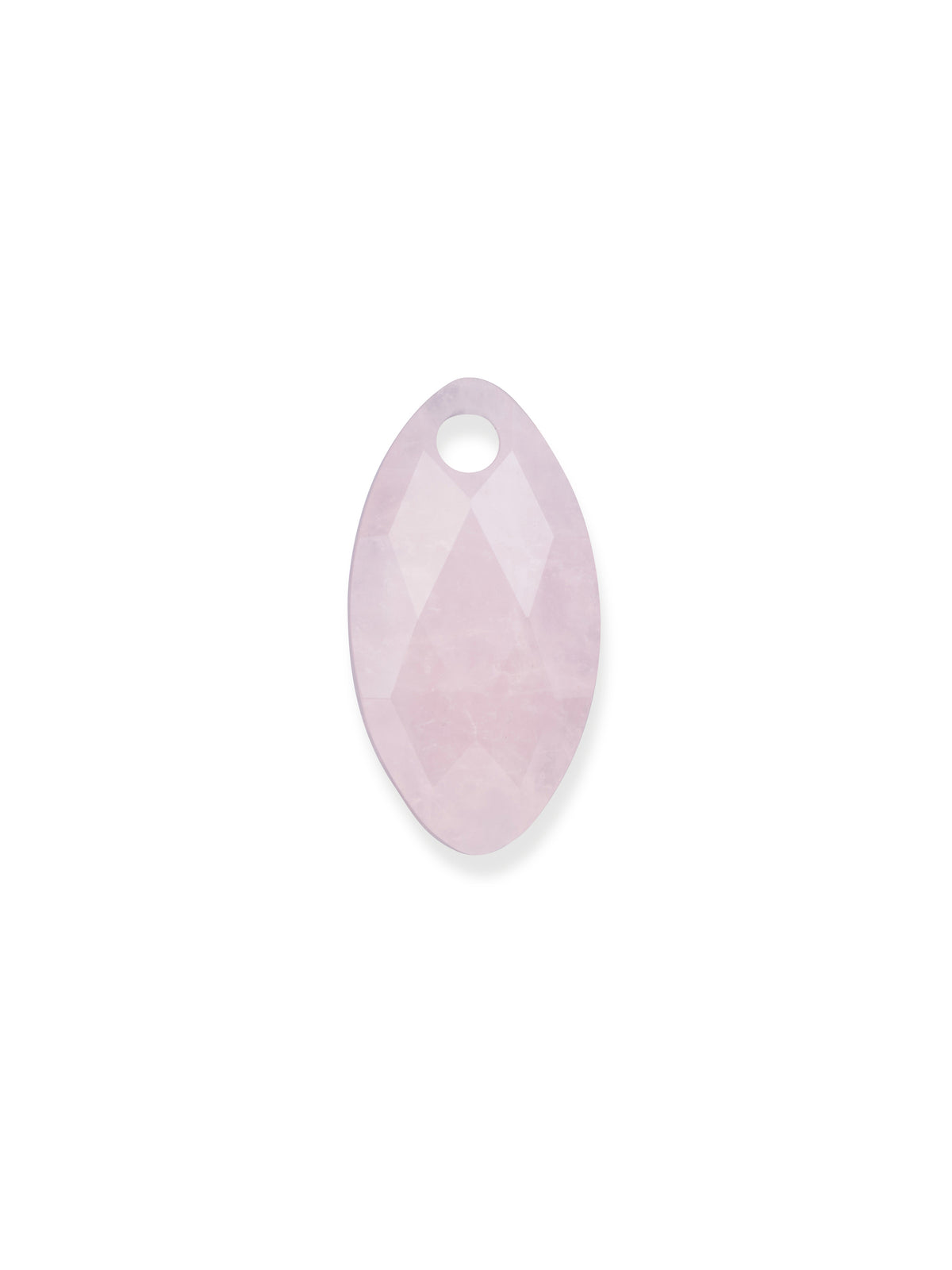Pendant Edelsteen Leaf Rose Quartz - Pendant Edelsteen Leaf Rose Quartz