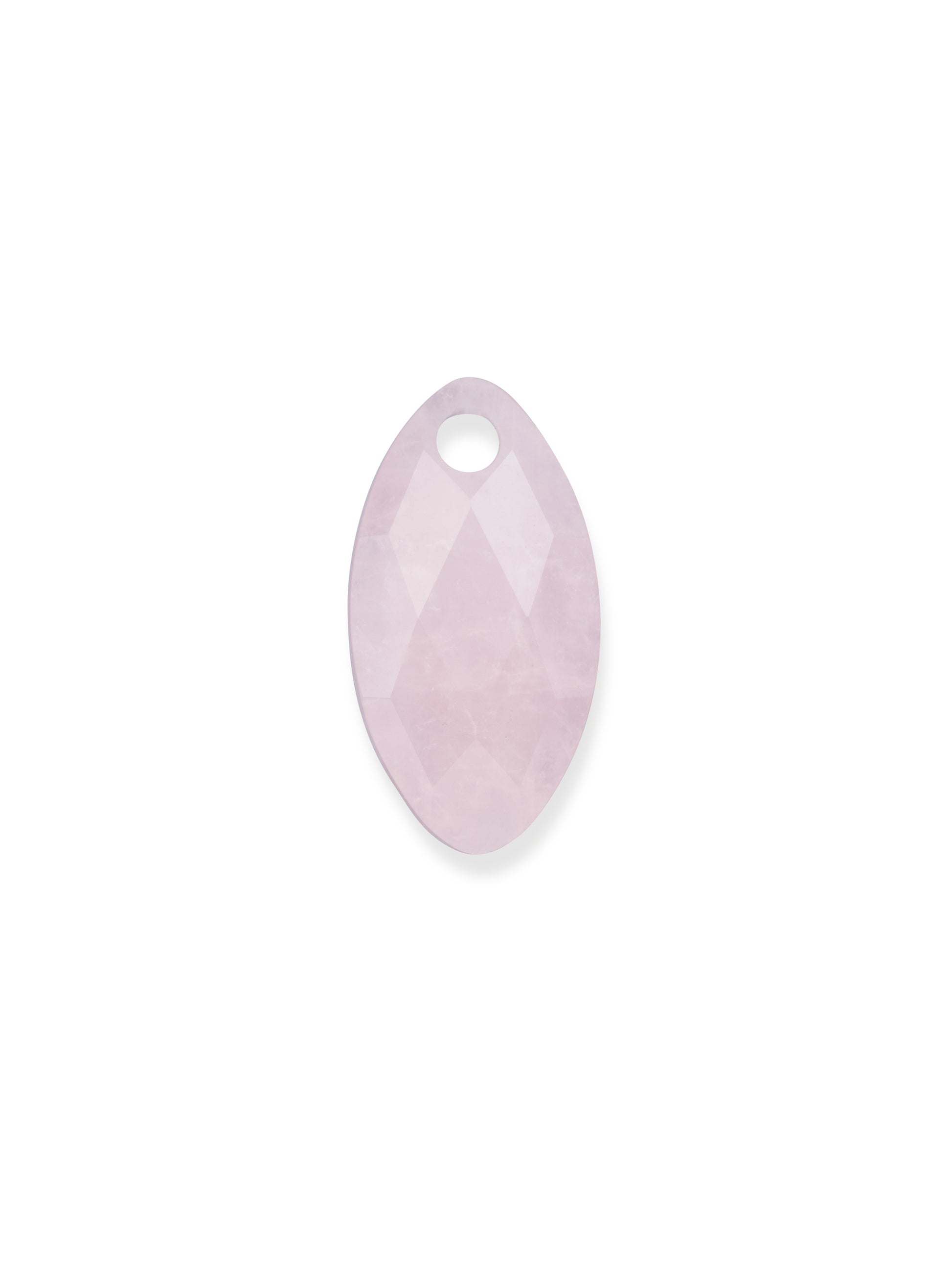 Pendant Edelsteen Leaf Rose Quartz - Pendant Edelsteen Leaf Rose Quartz