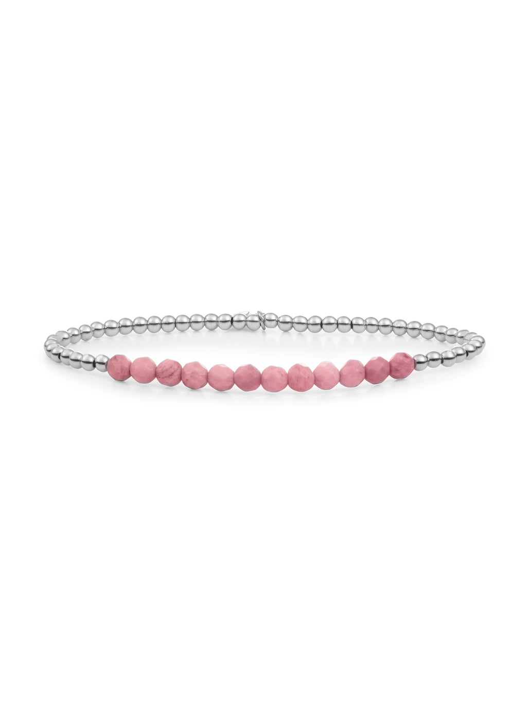 Universe Armband Pink Rhodonite - 0.00 / 0.00 / Rhodium Plated