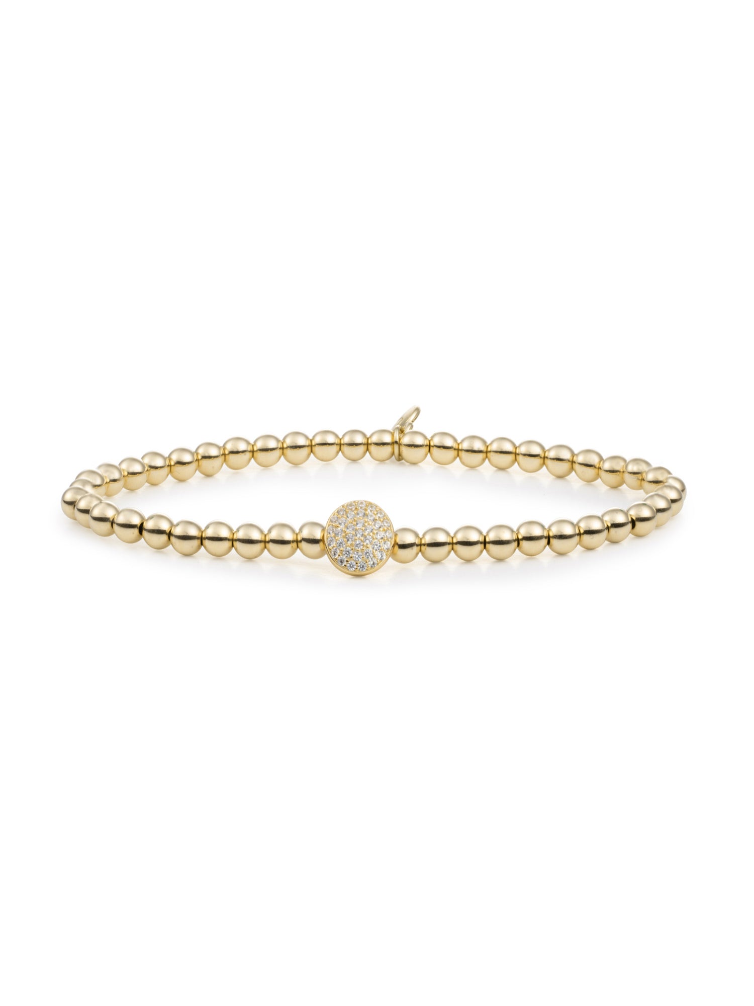 Disc Galaxy Armband Zirconia - Gold Plated