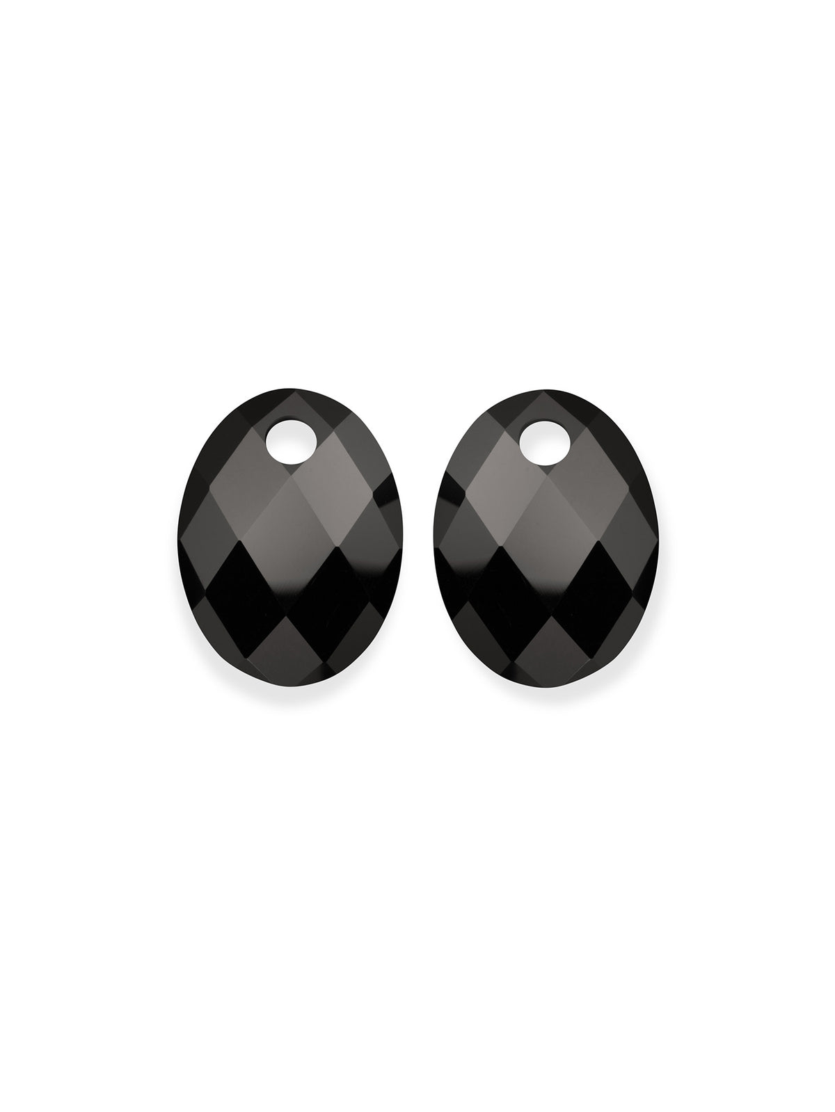 Oorbel Edelstenen Medium Oval Onyx - Oorbel Edelstenen Medium Oval Onyx