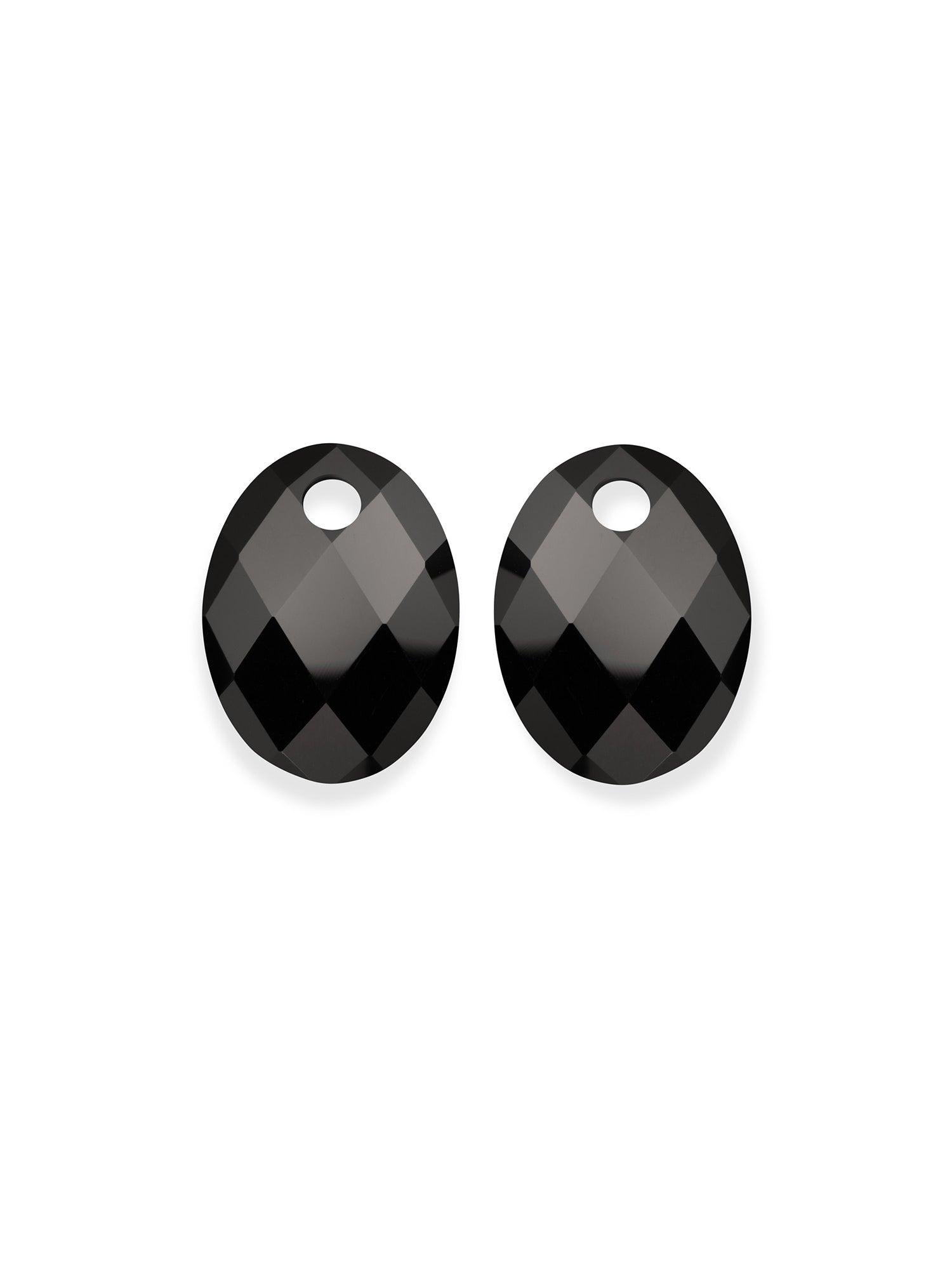 Oorbel Edelstenen Medium Oval Onyx - Oorbel Edelstenen Medium Oval Onyx