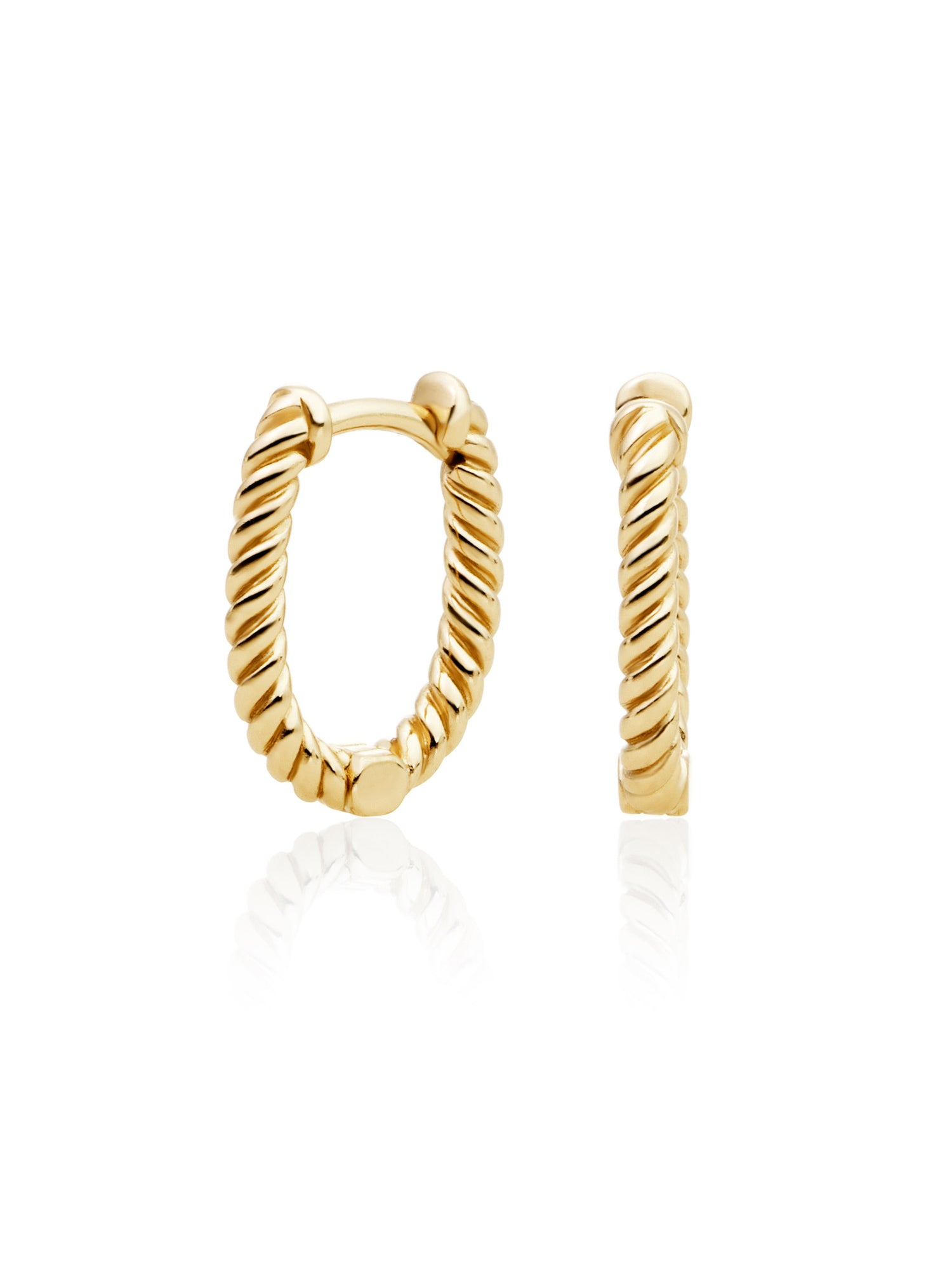 Twist Creolen - Gold Plated