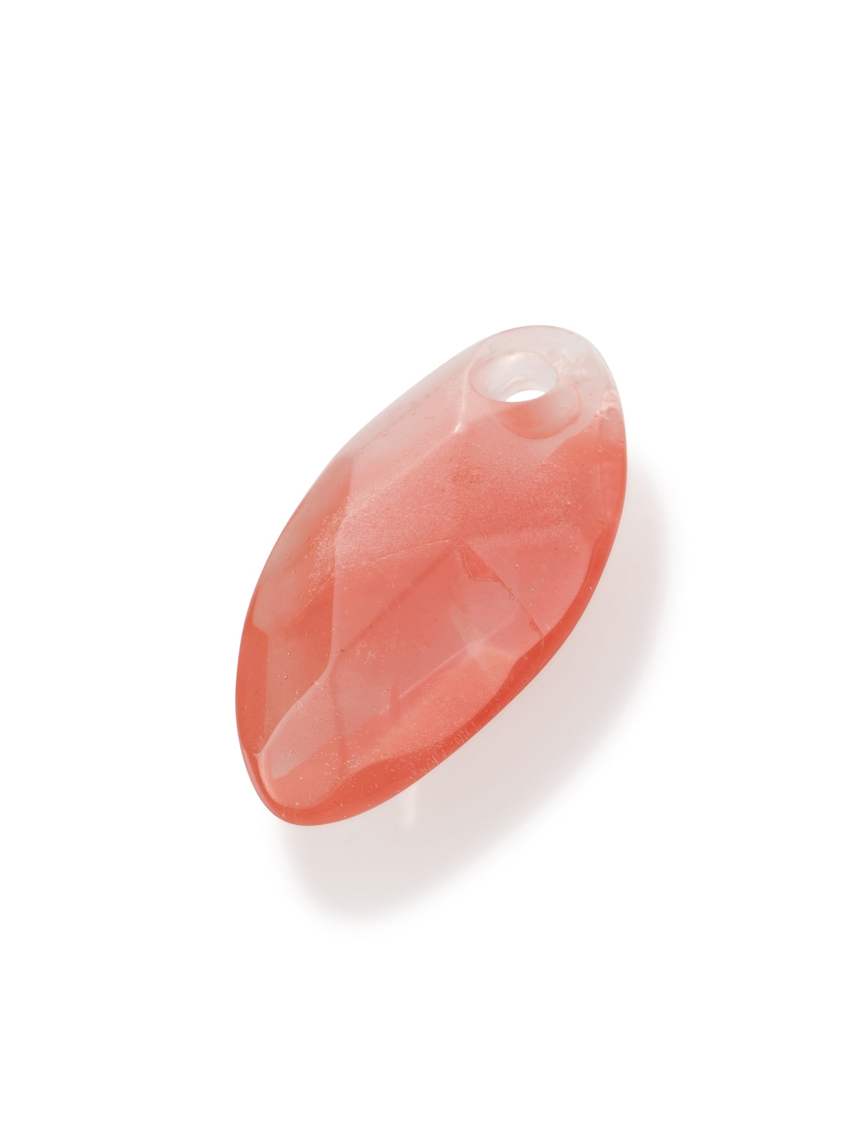 Pendant Edelsteen Leaf Cherry Quartz - Pendant Edelsteen Leaf Cherry Quartz