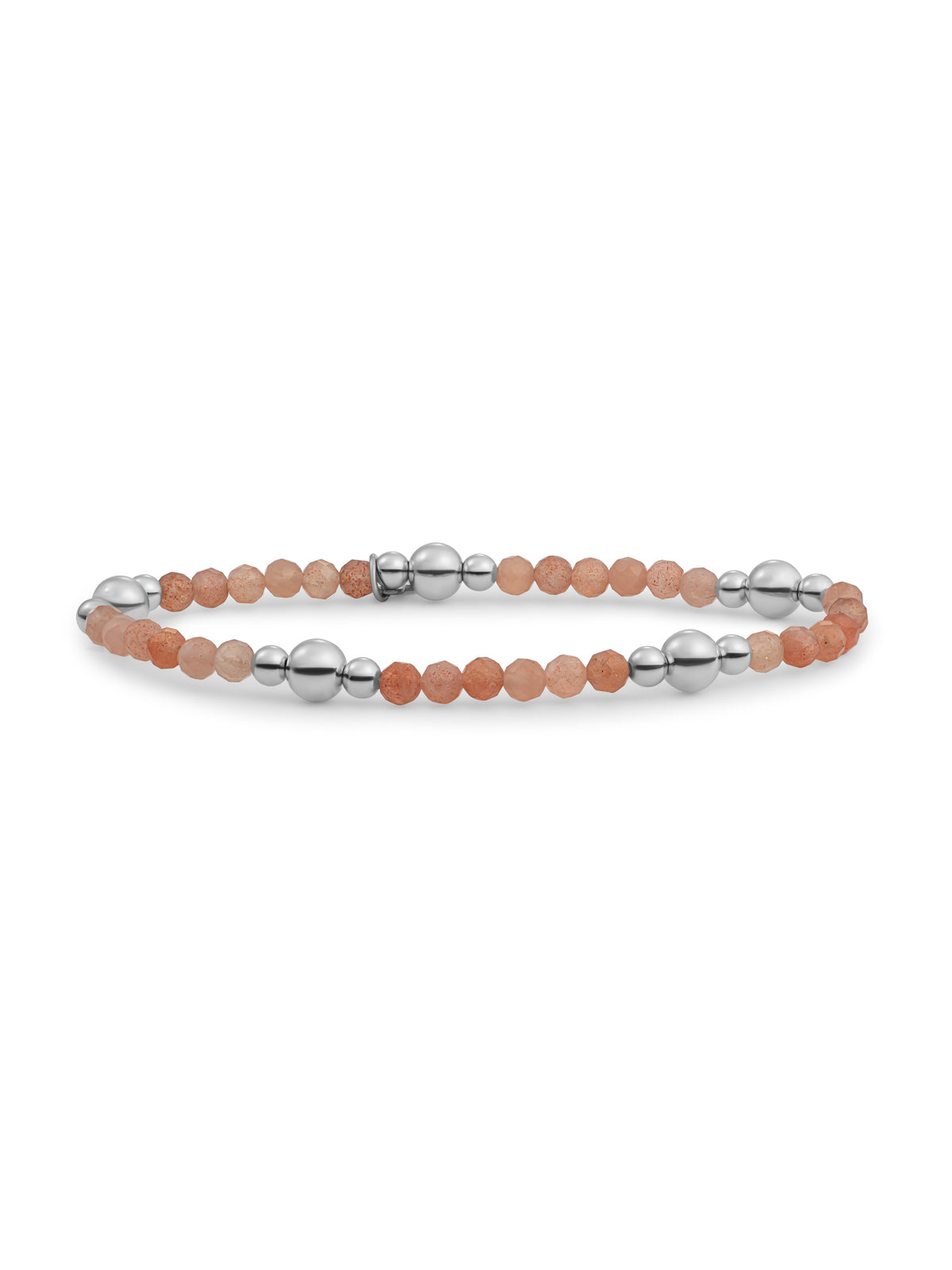 Bold Mix Armband Sunstone - Rhodium Plated
