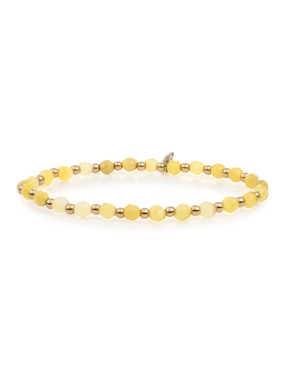 Interstellar Armband Yellow Jade - Gold Plated