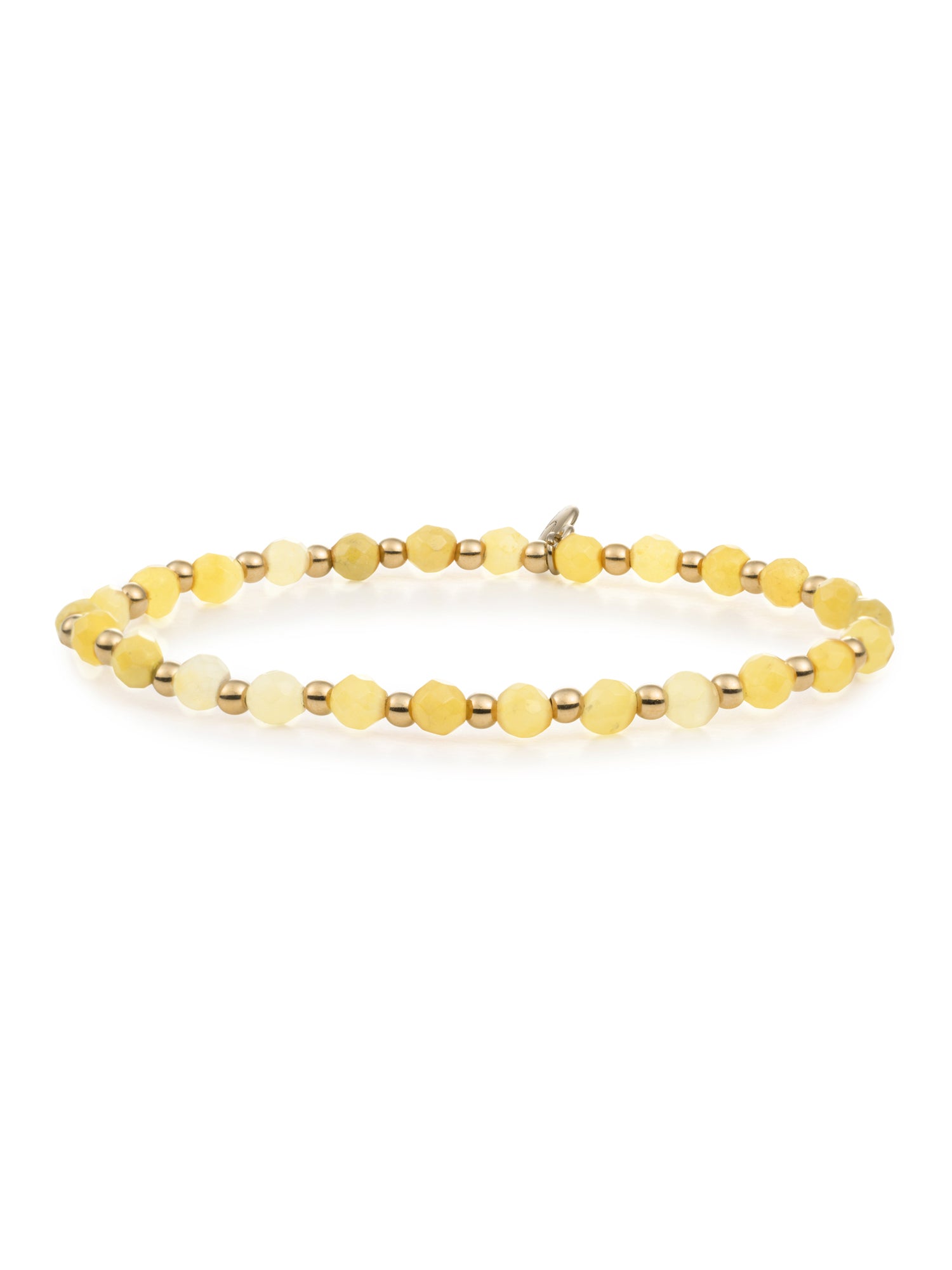 Interstellar Armband Yellow Jade - Gold Plated