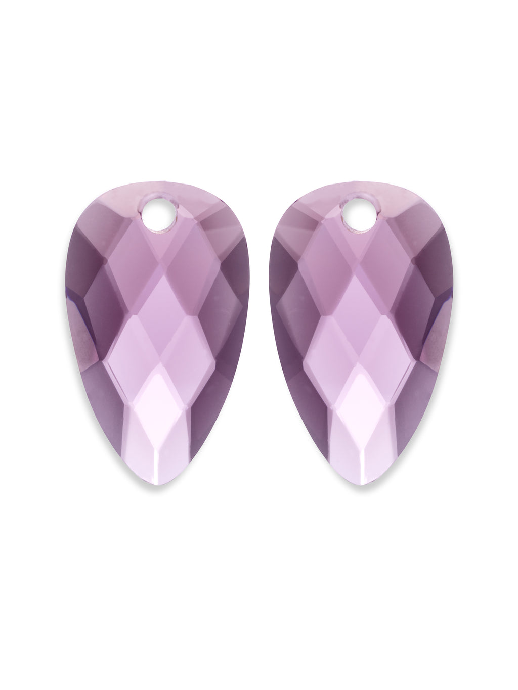 Oorbel Edelstenen Blossom Aubergine Quartz - Oorbel Edelstenen Blossom Aubergine Quartz
