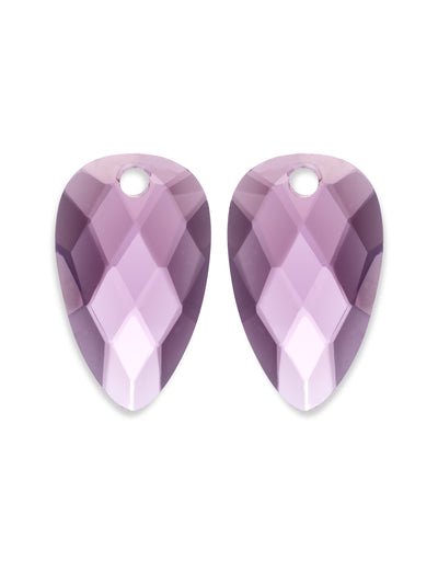 Oorbel Edelstenen Blossom Aubergine Quartz - Oorbel Edelstenen Blossom Aubergine Quartz