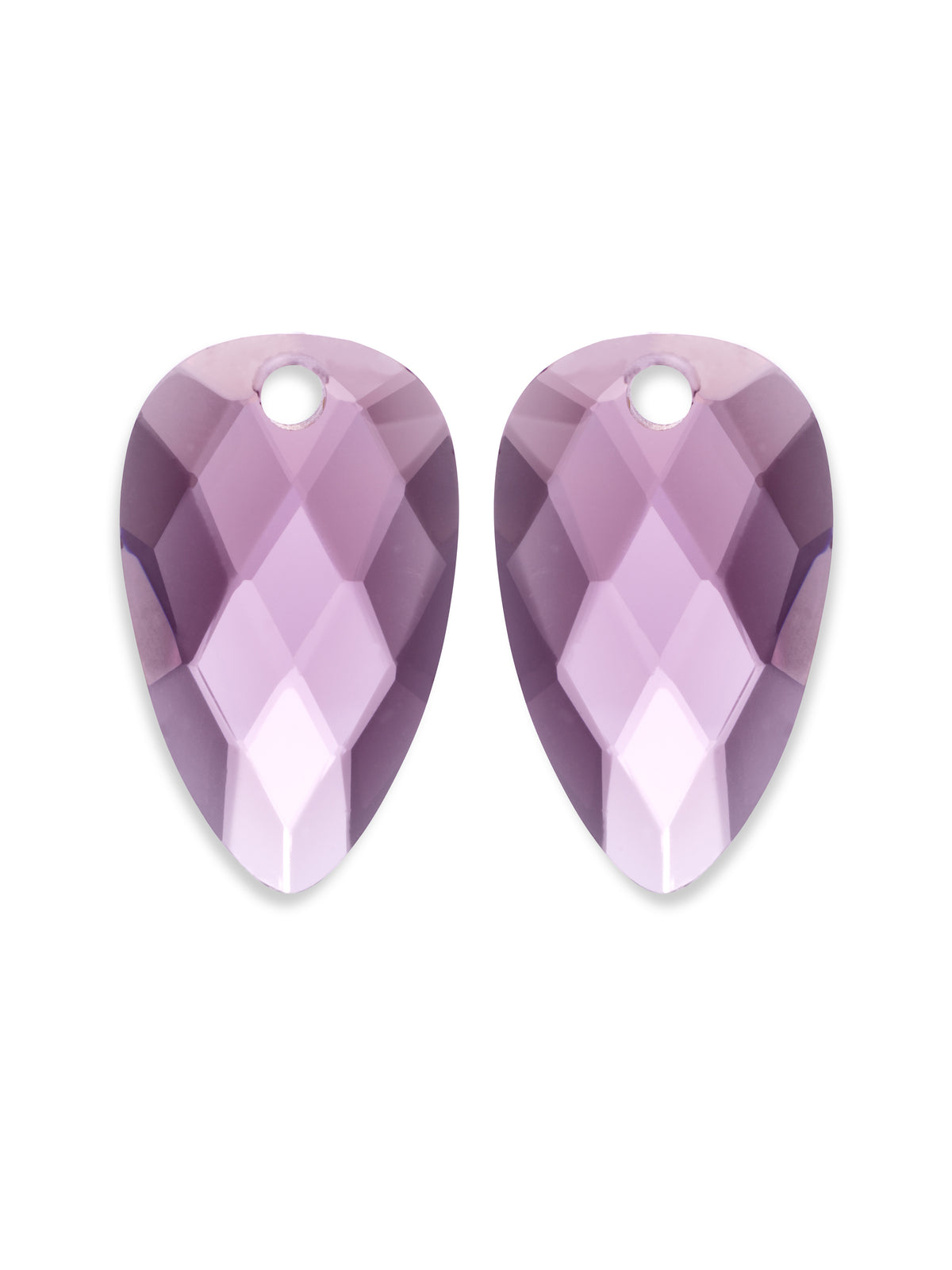 Oorbel Edelstenen Blossom Aubergine Quartz - Oorbel Edelstenen Blossom Aubergine Quartz