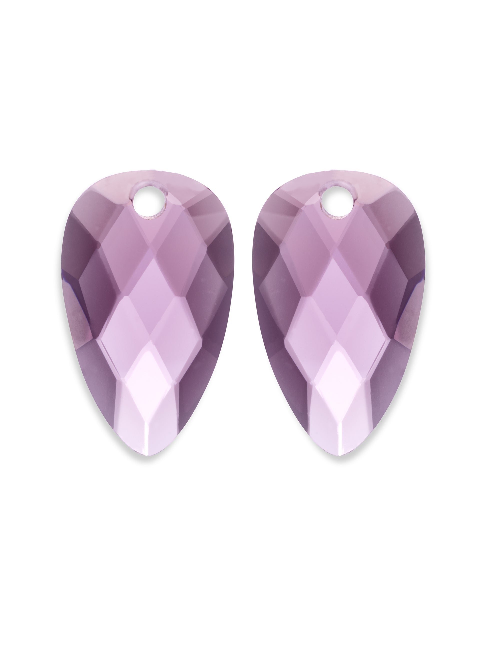 Oorbel Edelstenen Blossom Aubergine Quartz - Oorbel Edelstenen Blossom Aubergine Quartz