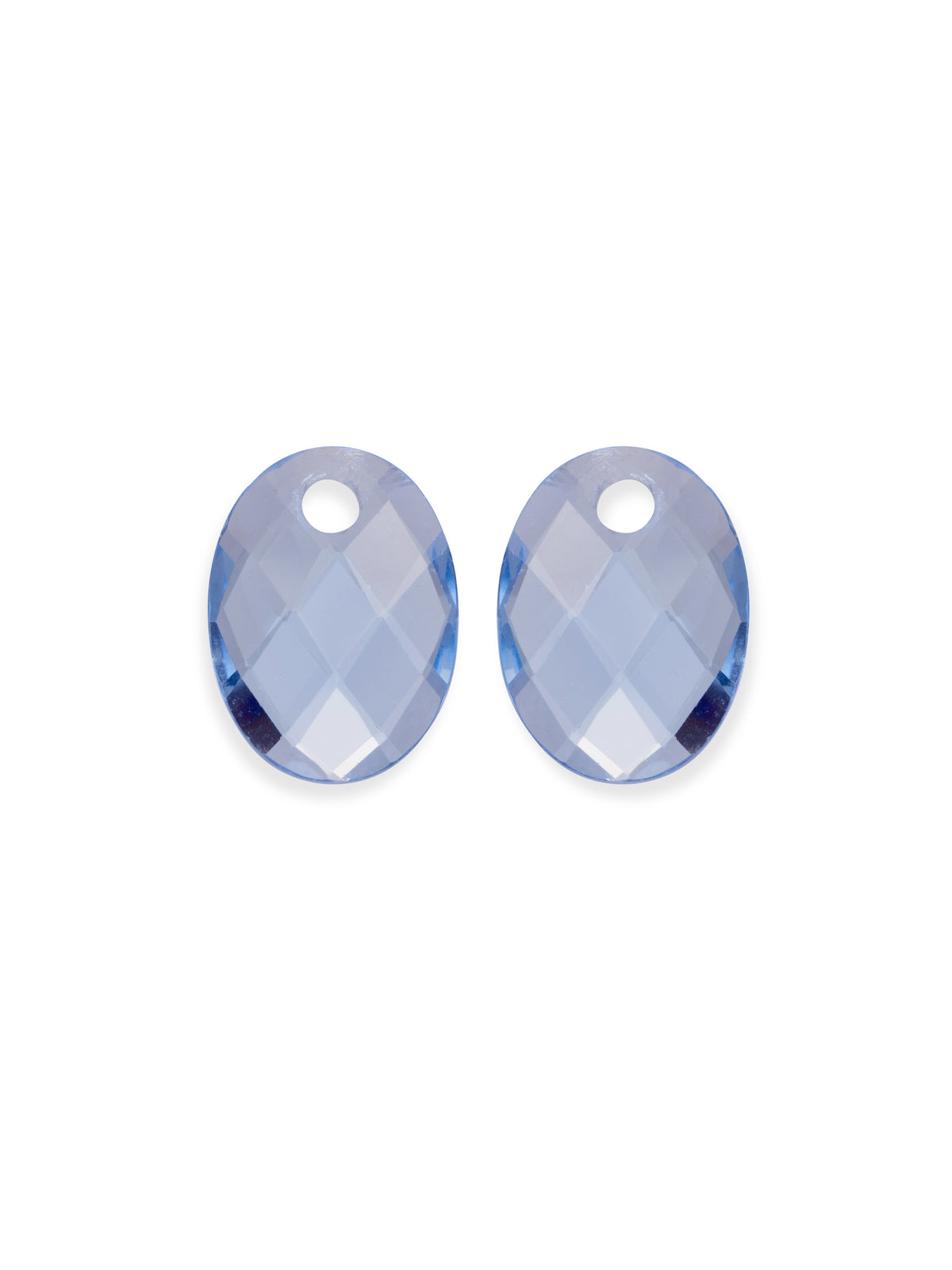 Oorbel Edelstenen Medium Oval Aquamarine - Oorbel Edelstenen Medium Oval Aquamarine