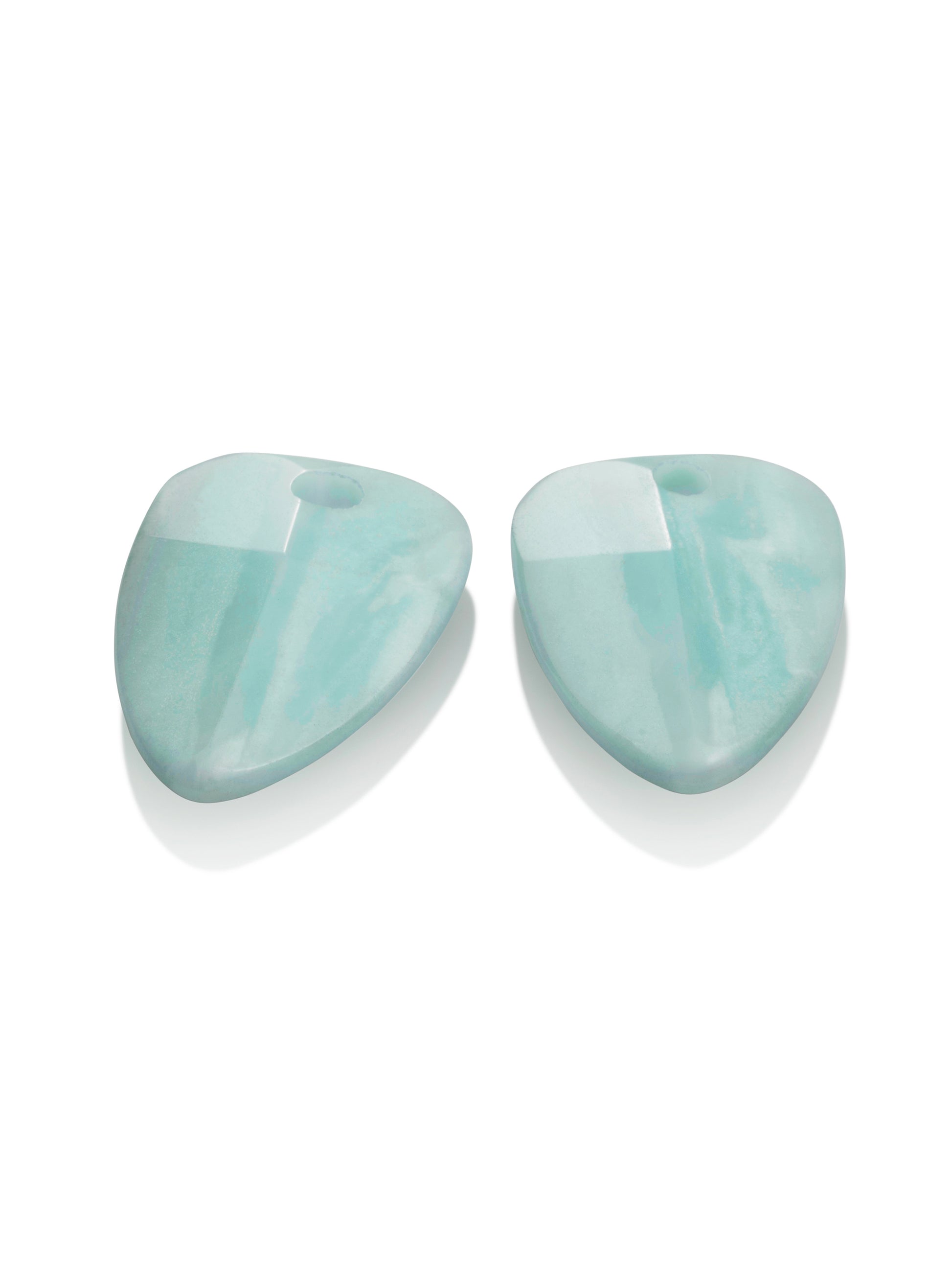 Oorbel Edelstenen Edge Facet Amazonite - Oorbel Edelstenen Edge Facet Amazonite
