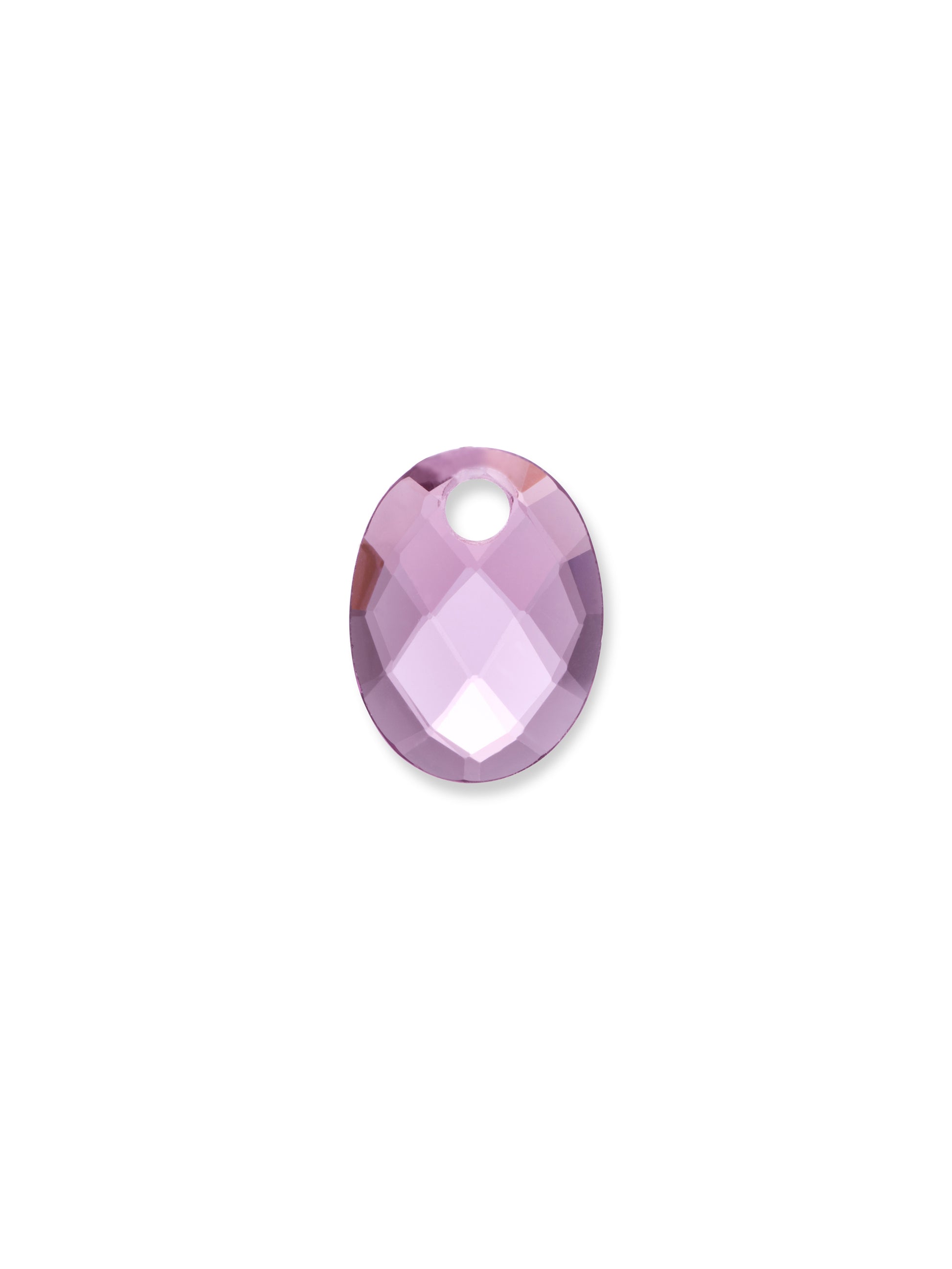 Pendant Edelsteen Medium Oval Aubergine Quartz - Pendant Edelsteen Medium Oval Aubergine Quartz