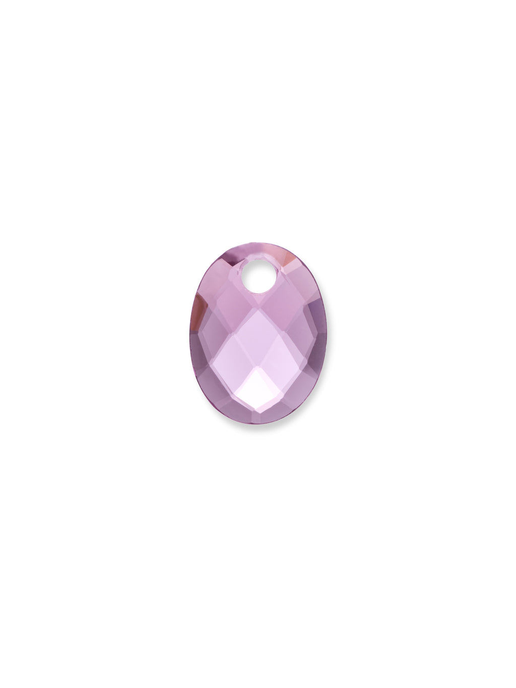 Pendant Edelsteen Medium Oval Aubergine Quartz - Pendant Edelsteen Medium Oval Aubergine Quartz