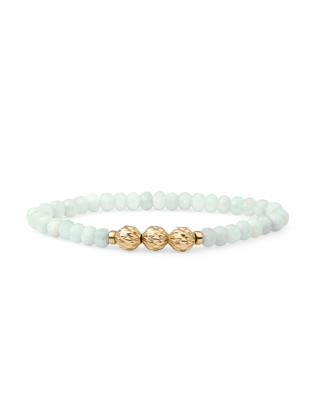 Fuse Beads Armband Opalite - Gold Plated