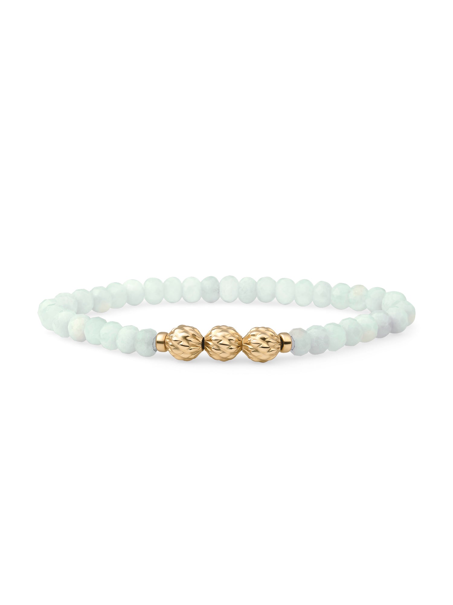Fuse Beads Armband Opalite - Gold Plated
