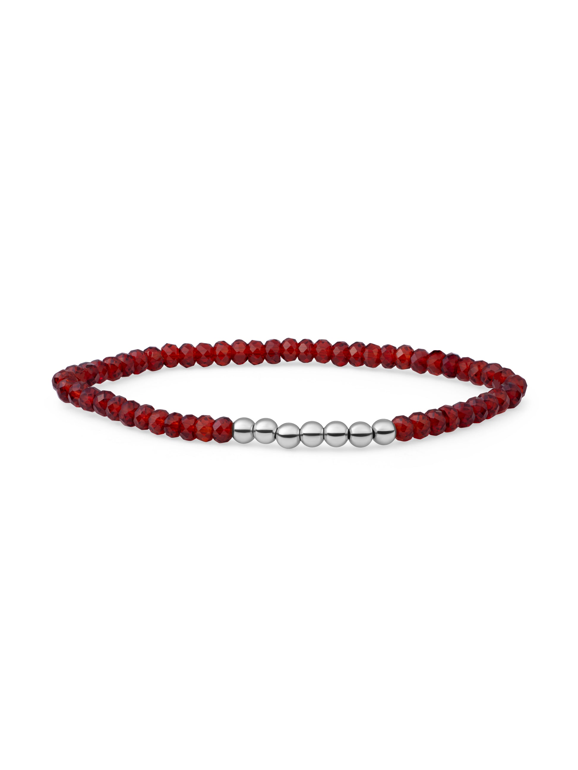 Reverse Universe Armband Ruby Quartz - Rhodium Plated