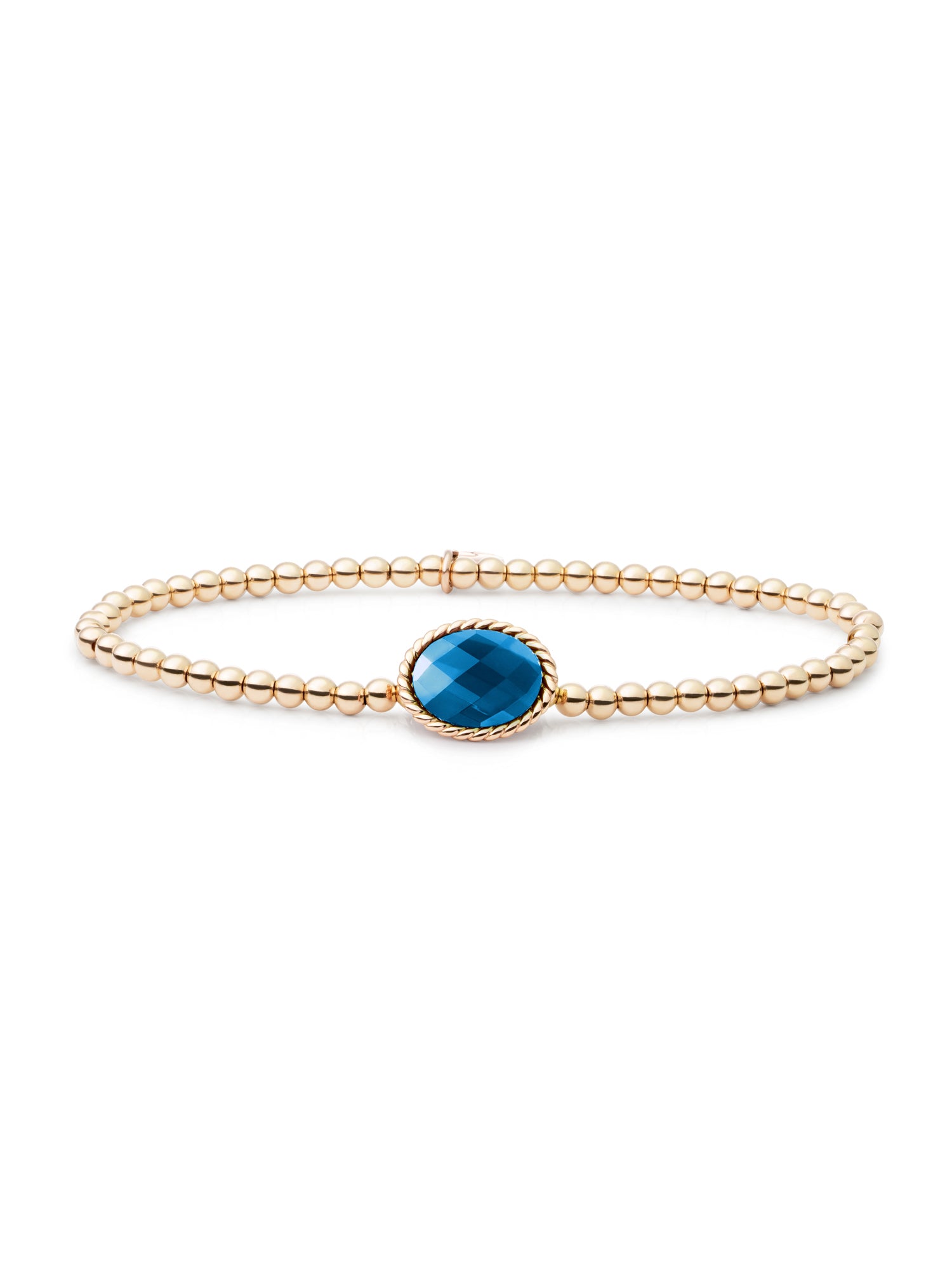 Twist Armband Topaz Quartz - Gold Plated