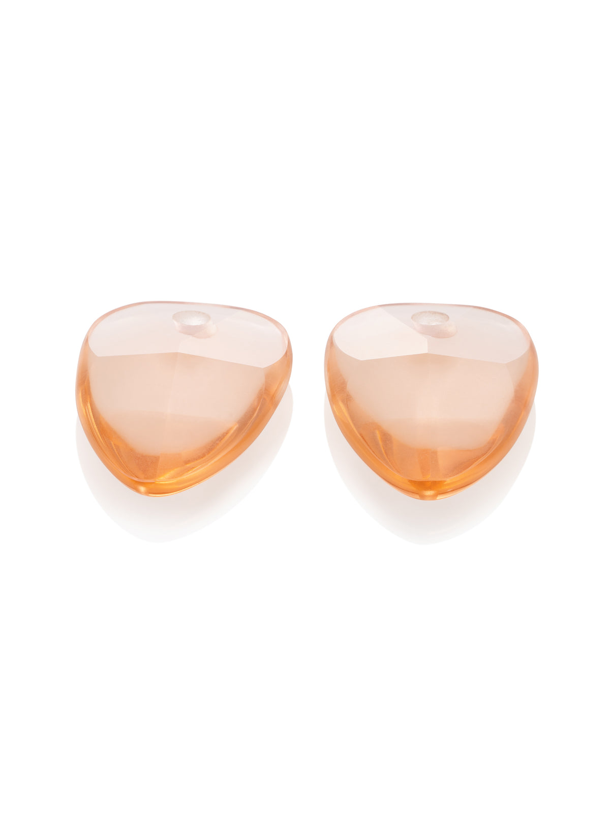 Oorbel Edelstenen Edge Champagne Quartz - Oorbel Edelstenen Edge Champagne Quartz