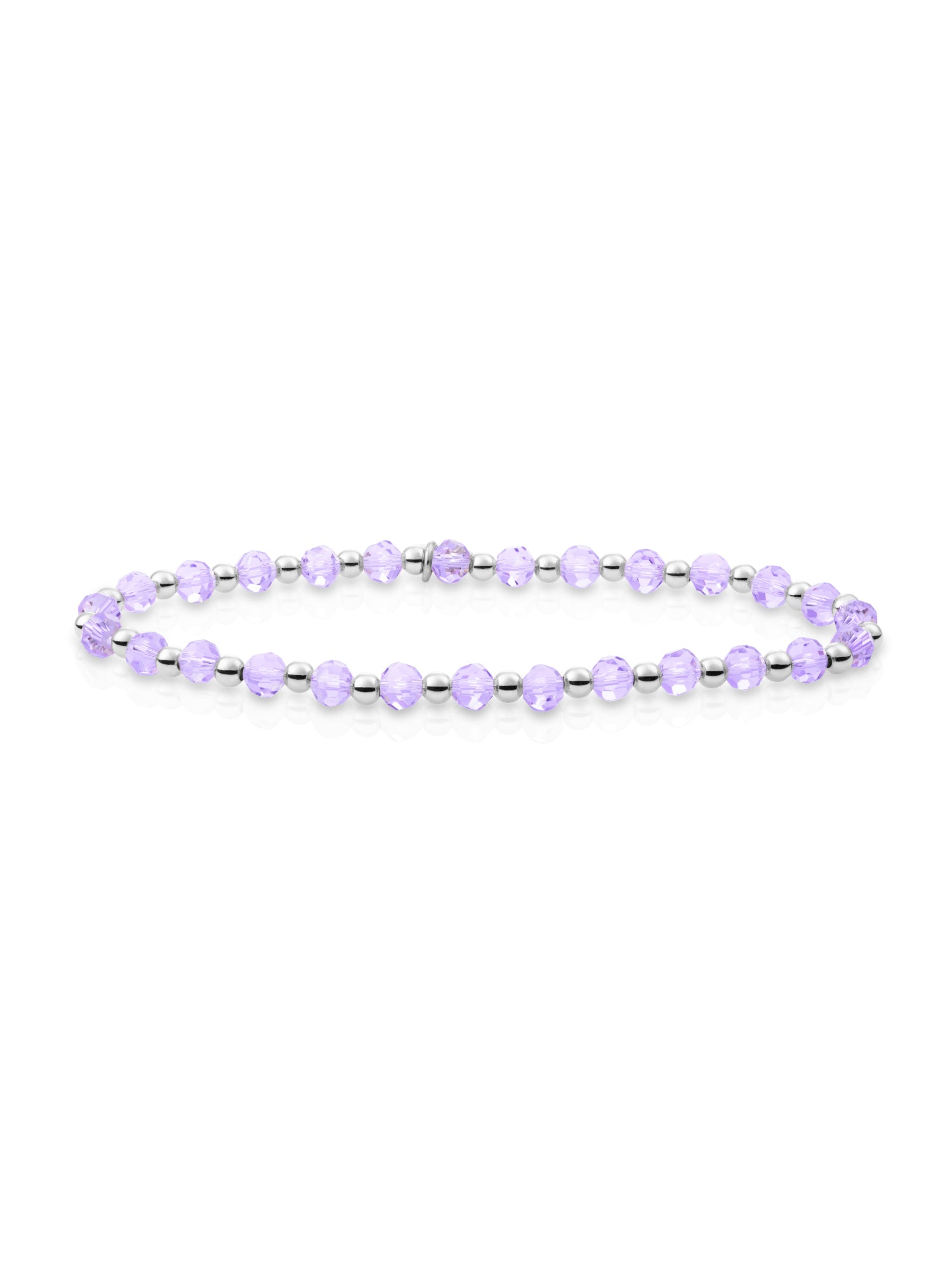 Interstellar Armband Violet Quartz - Rhodium Plated