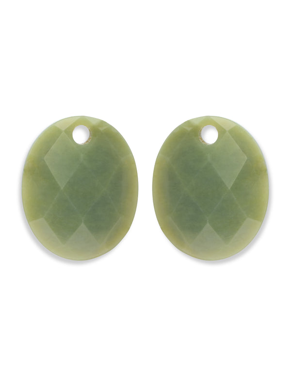 Oorbel Edelstenen Large Oval Southern Jade - Oorbel Edelstenen Large Oval Southern Jade