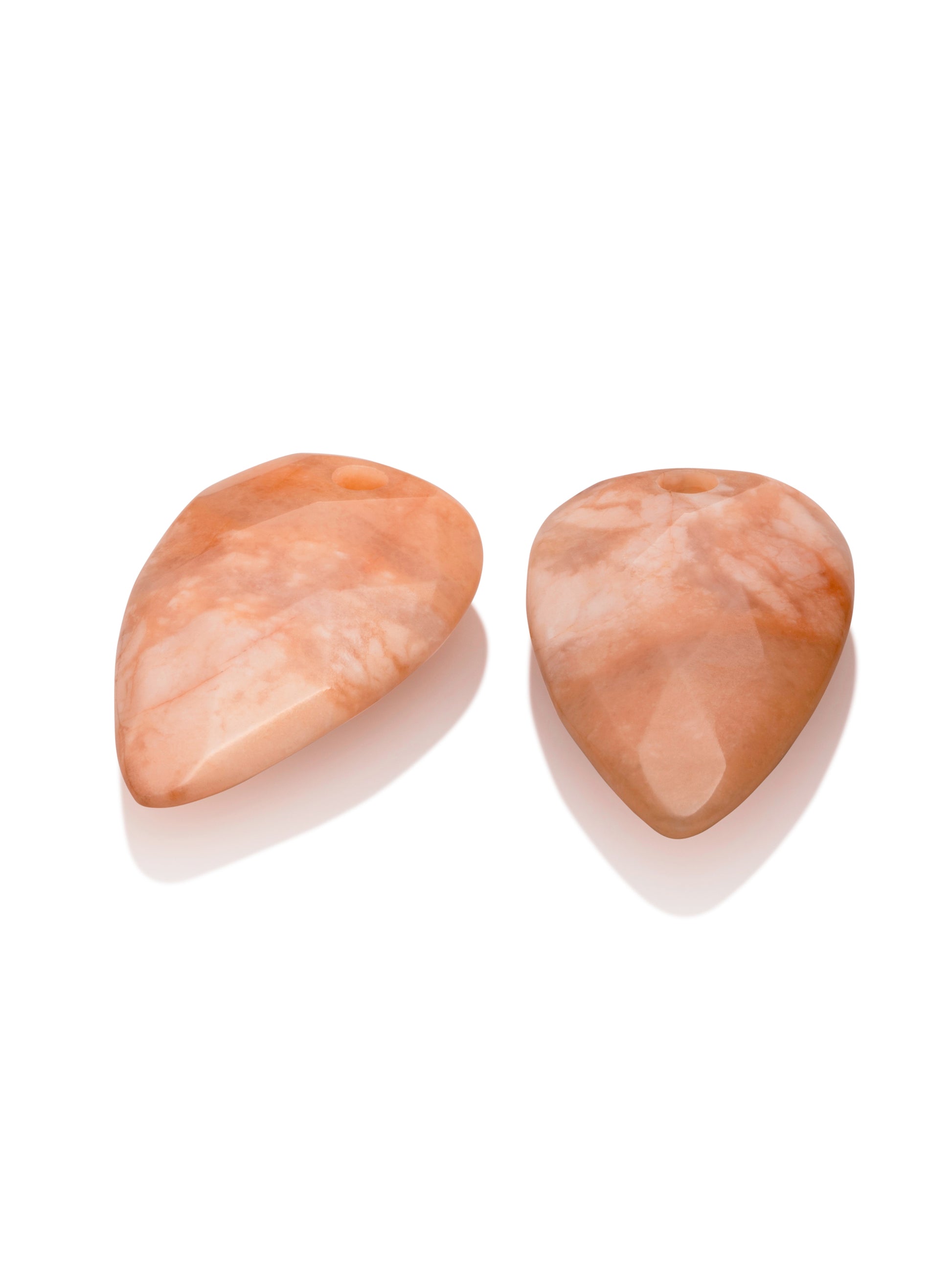 Oorbel Edelstenen Blossom Facet Peach Rhodonite - Oorbel Edelstenen Blossom Facet Peach Rhodonite