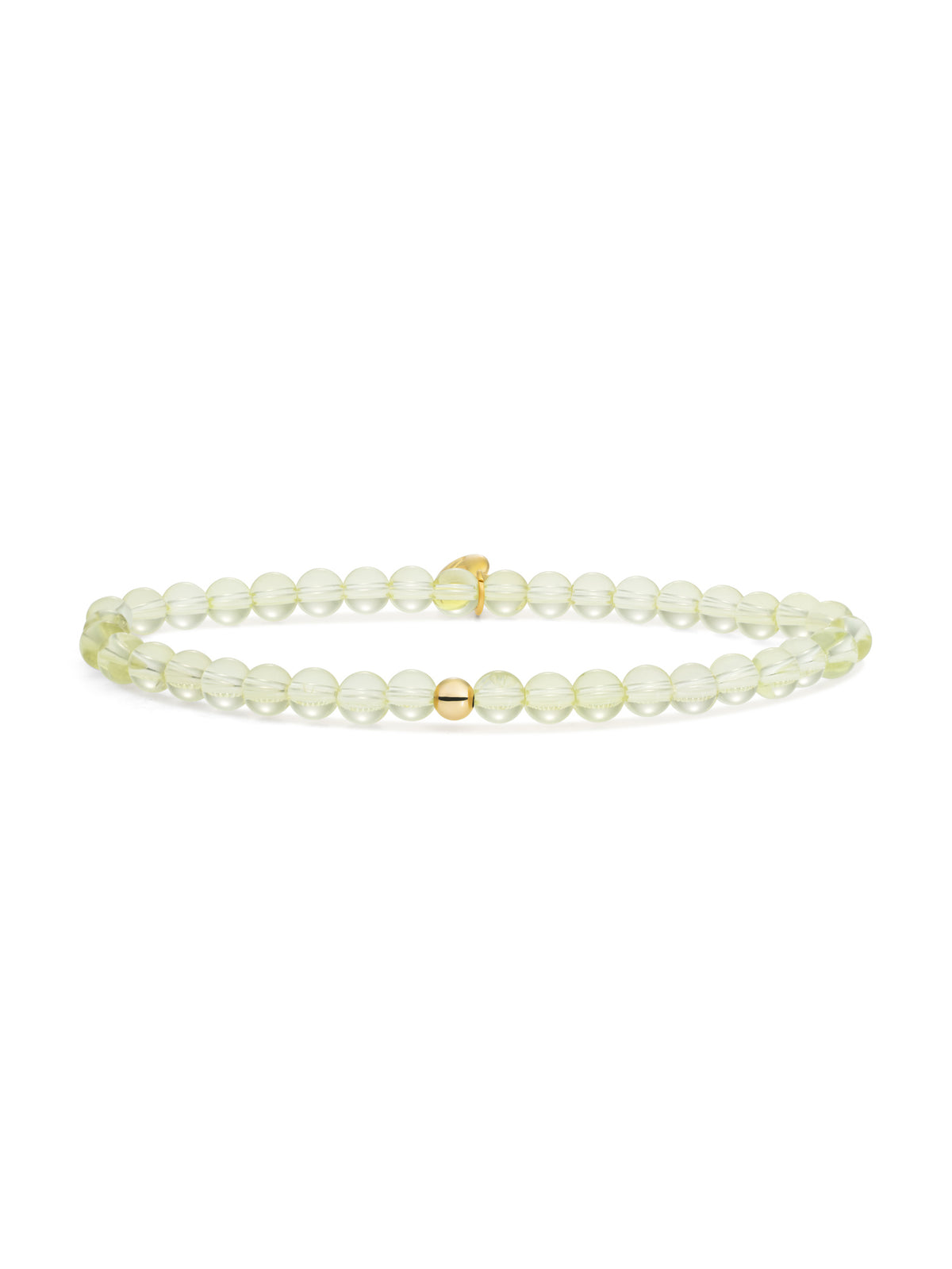 Saturn Armband Small Lemon Quartz - Gold Plated