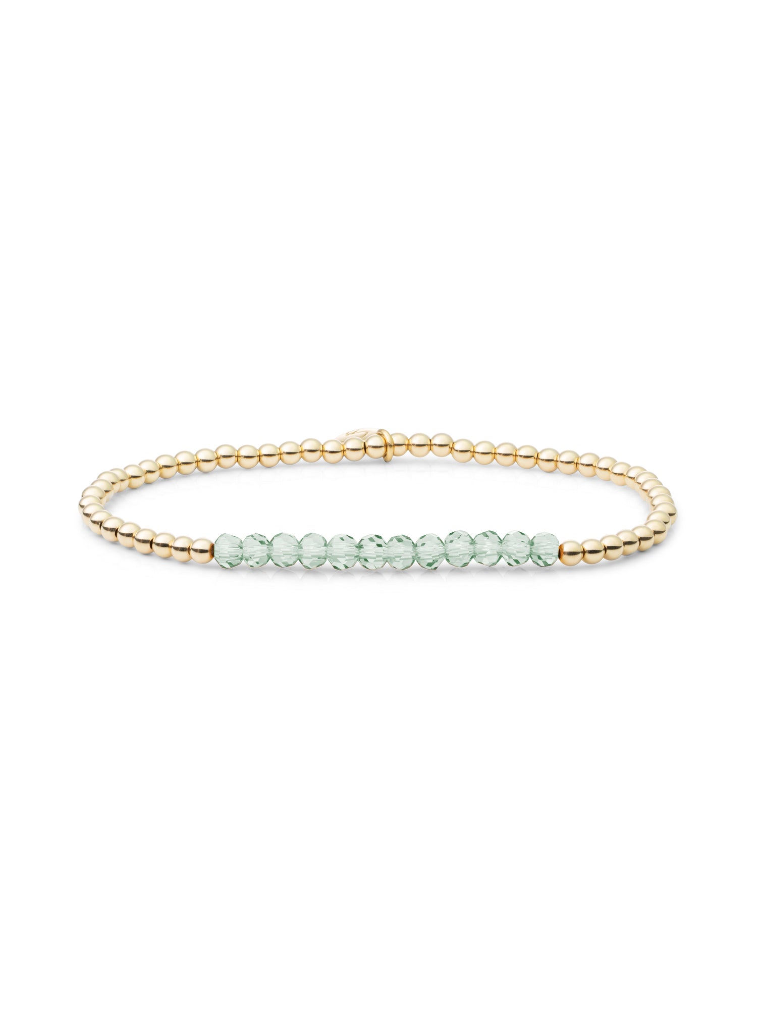 Universe Armband Green Amethyst - Gold Plated
