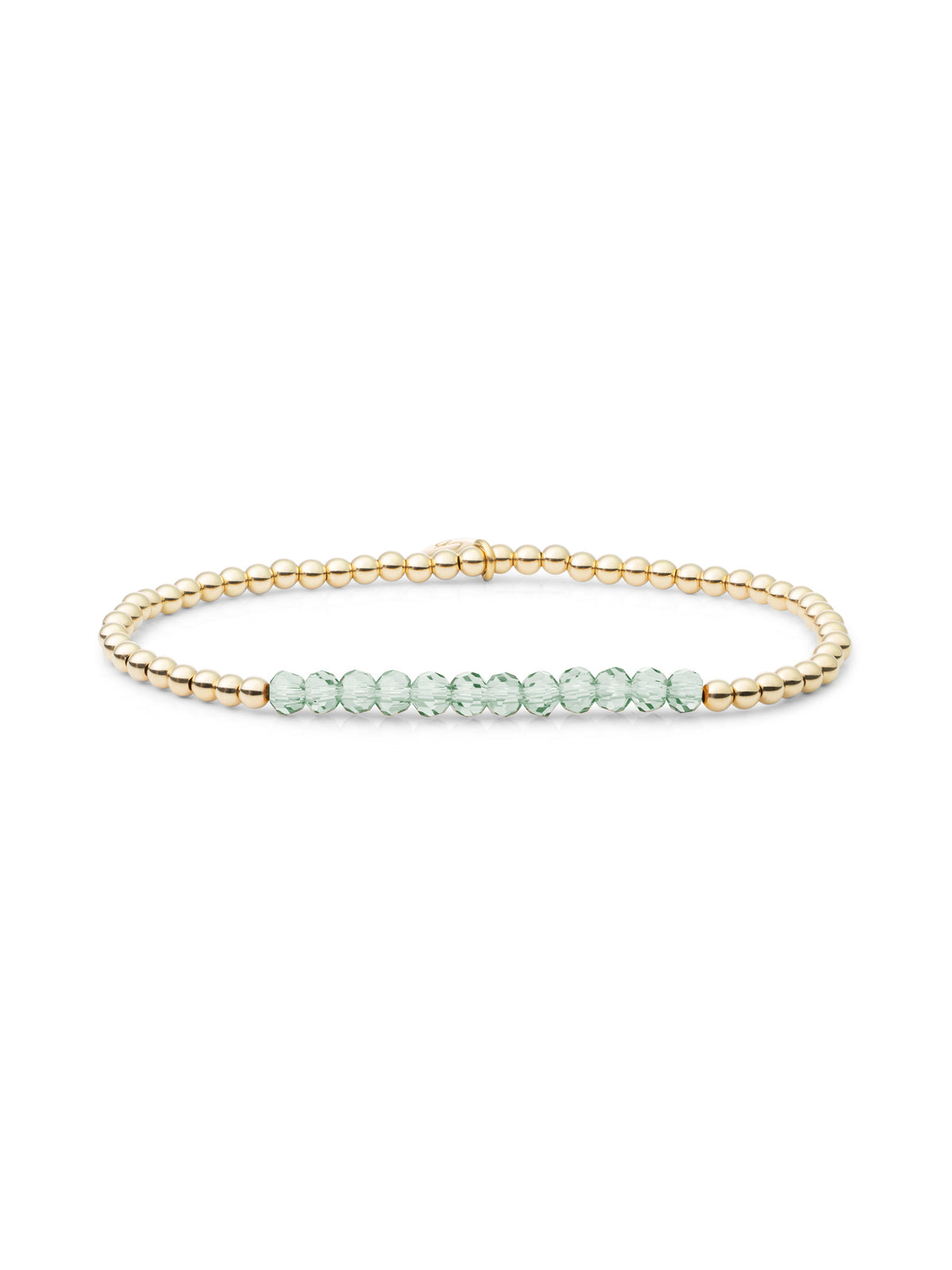 Universe Armband Green Amethyst - Gold Plated