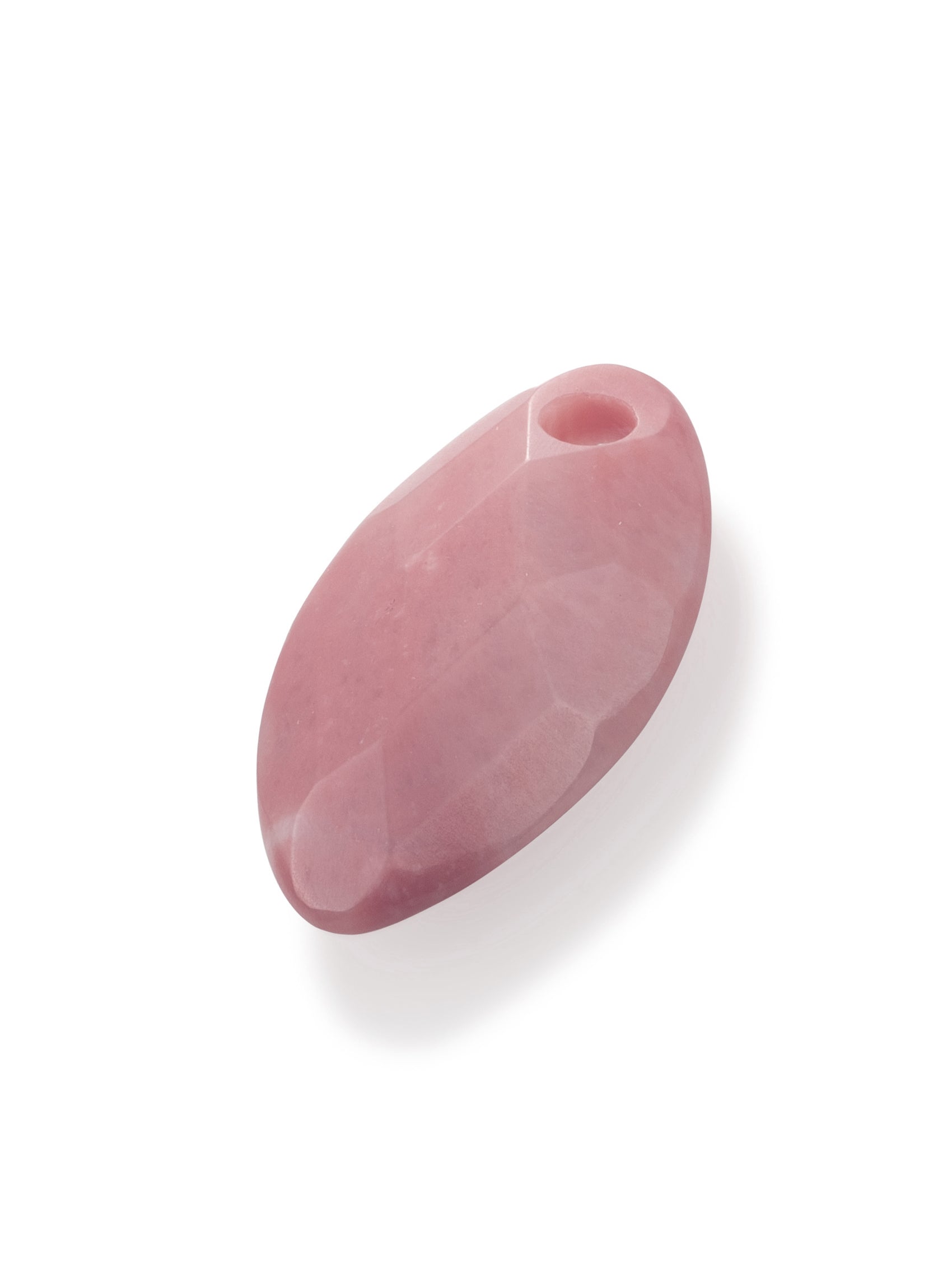 Pendant Edelsteen Leaf Pink Rhodonite - Pendant Edelsteen Leaf Pink Rhodonite